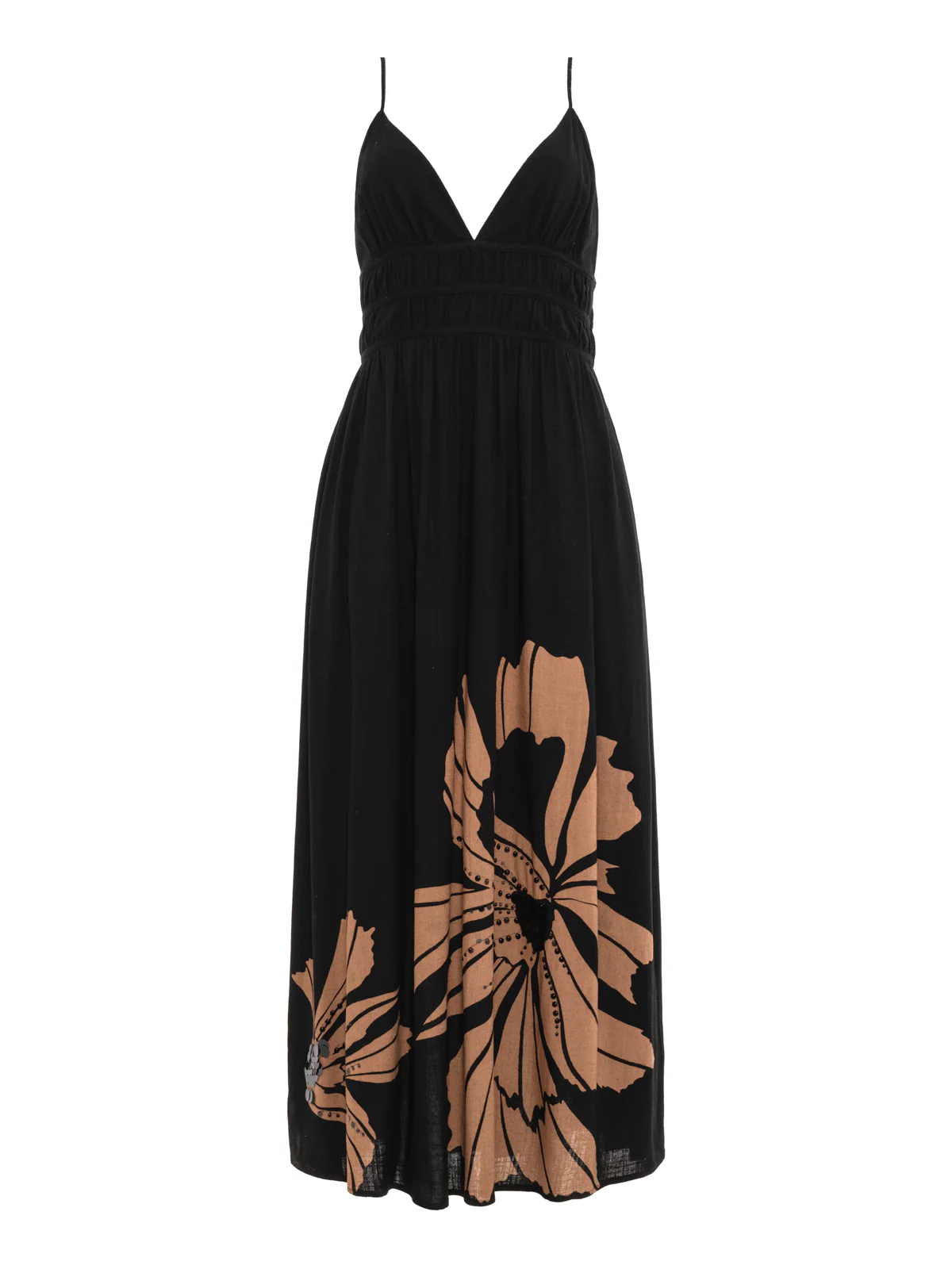 Mira Embellished Volume Dress Macro Lotus - Image 7