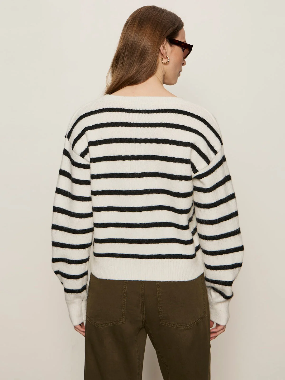 Must-Have Cardi Chalk With Black Stripe - Image 4