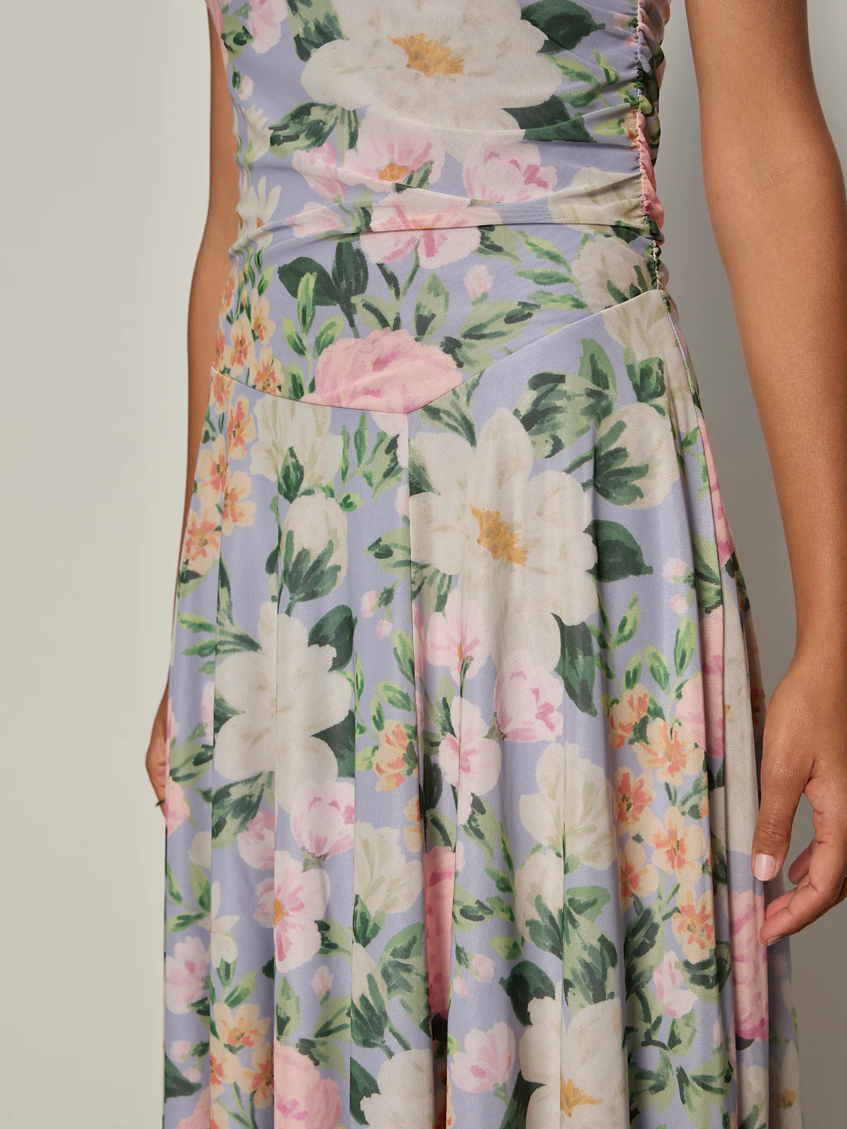 New Day Mesh Midi Dress Spring Floral - Image 6