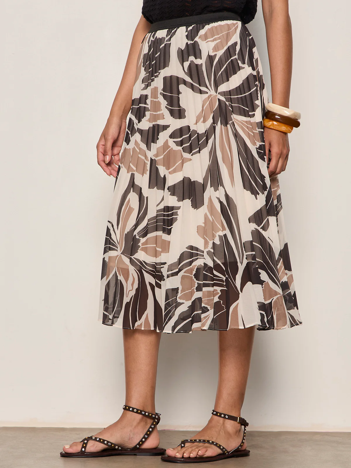 Nostalgia Pleated Midi Skirt Lotus - Image 3