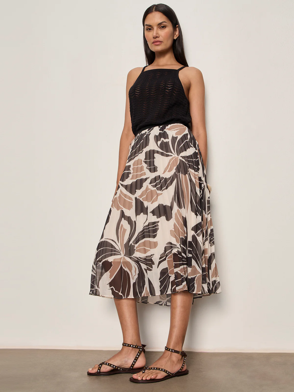 Nostalgia Pleated Midi Skirt Lotus - Image 5