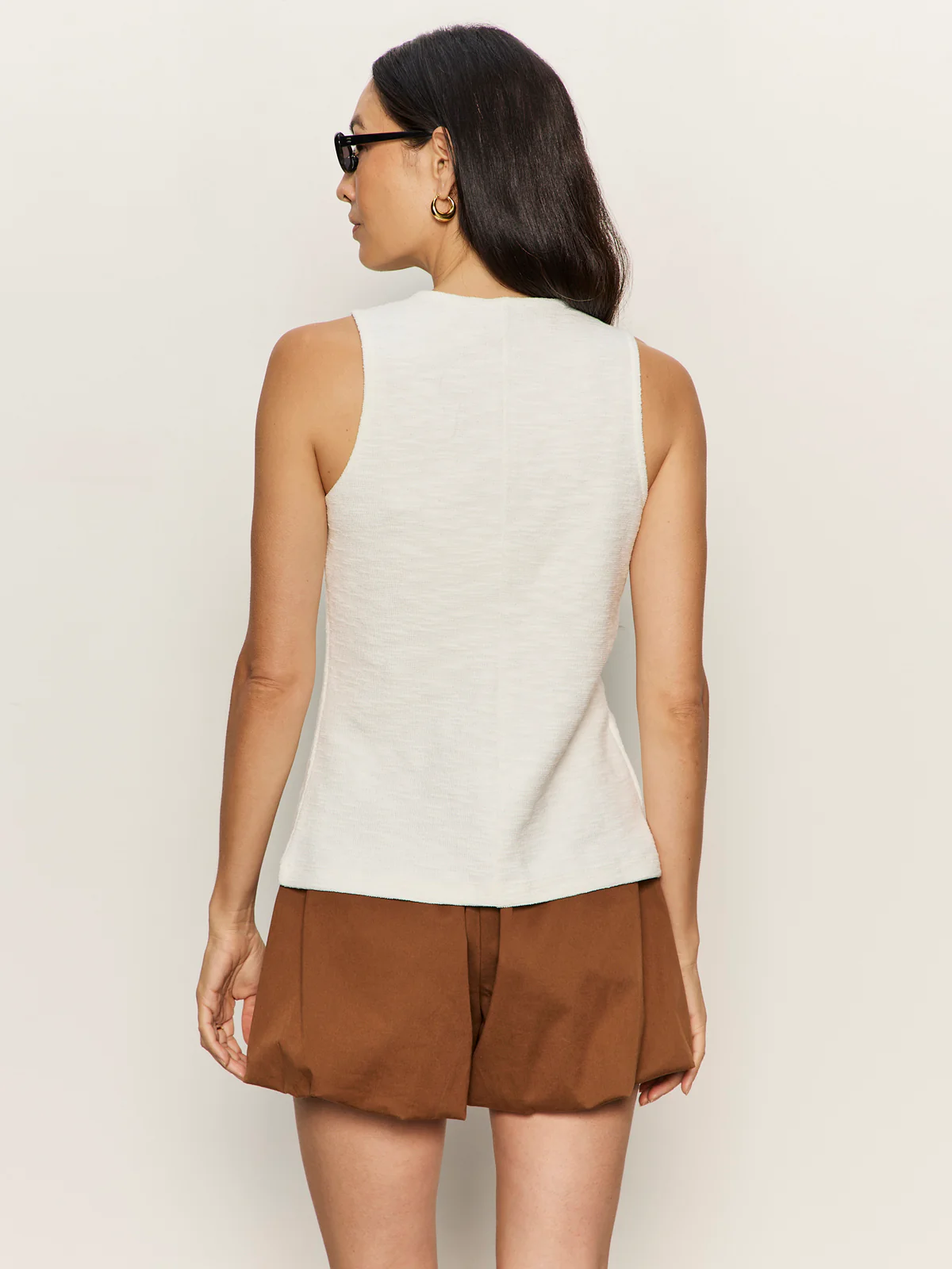Nothing Extra Knit Vest Chalk - Image 2