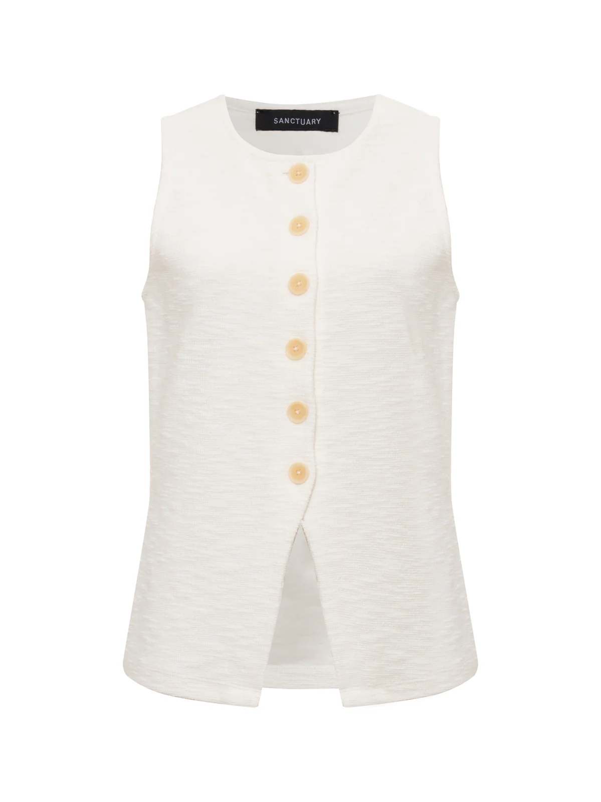 Nothing Extra Knit Vest Chalk - Image 6