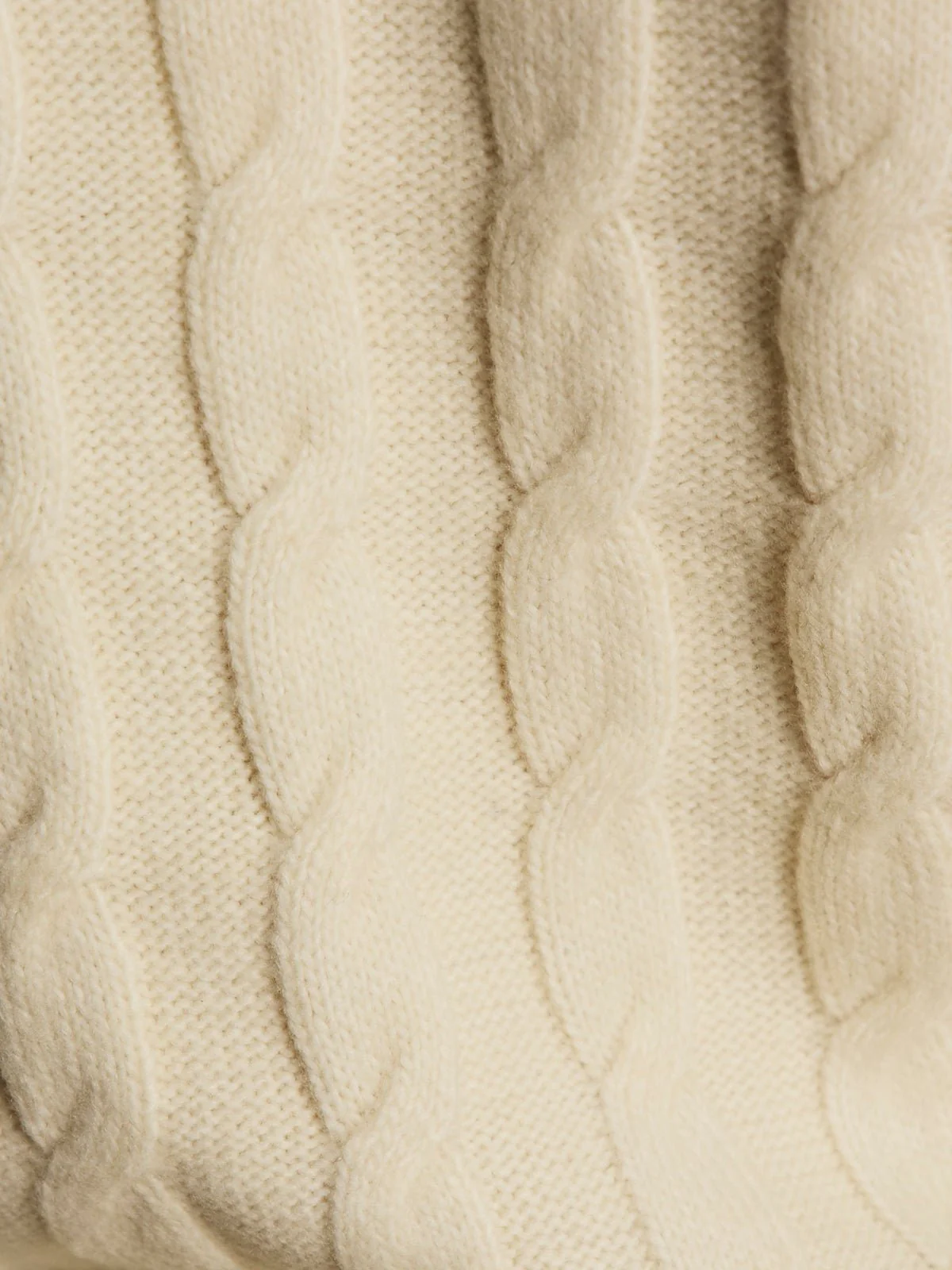 One In A Million Cable Crewneck Sweater Vanilla - Image 8