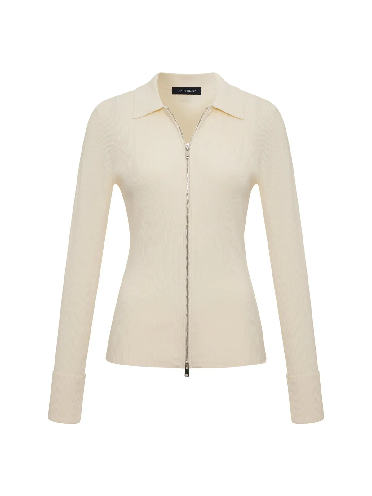 Only Yours Ribbed Zip Sweater Collagen - Image 7
