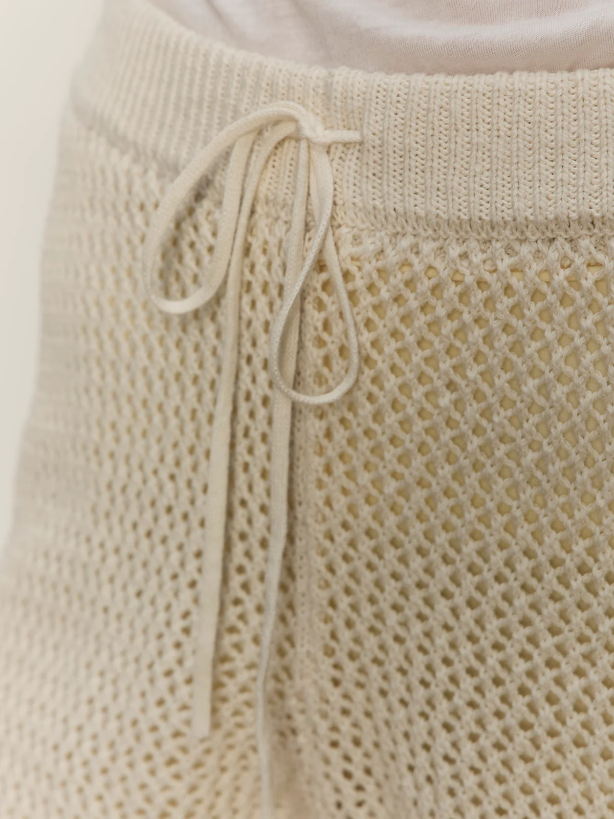 Open Stitch Track Short Collagen/Black - Image 5