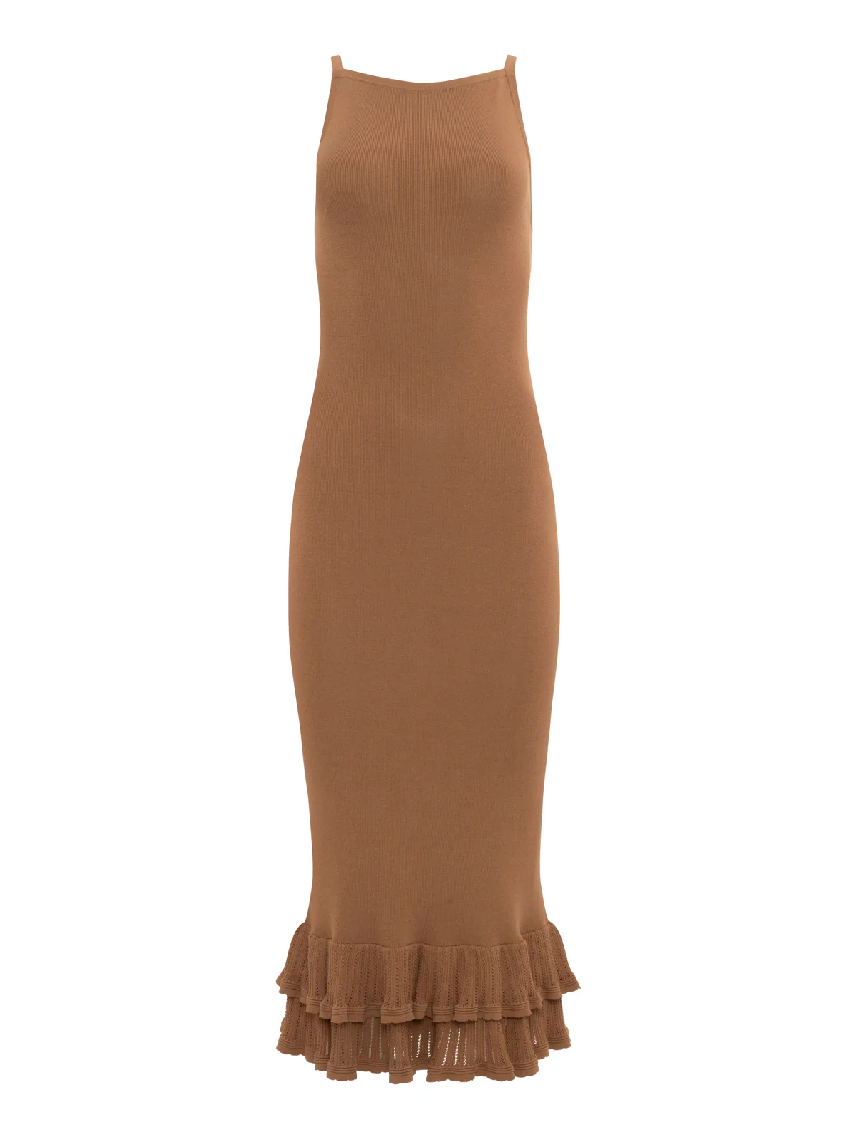 Outdo Tier Hem Sweater Dress Toasted Coconut - Image 7