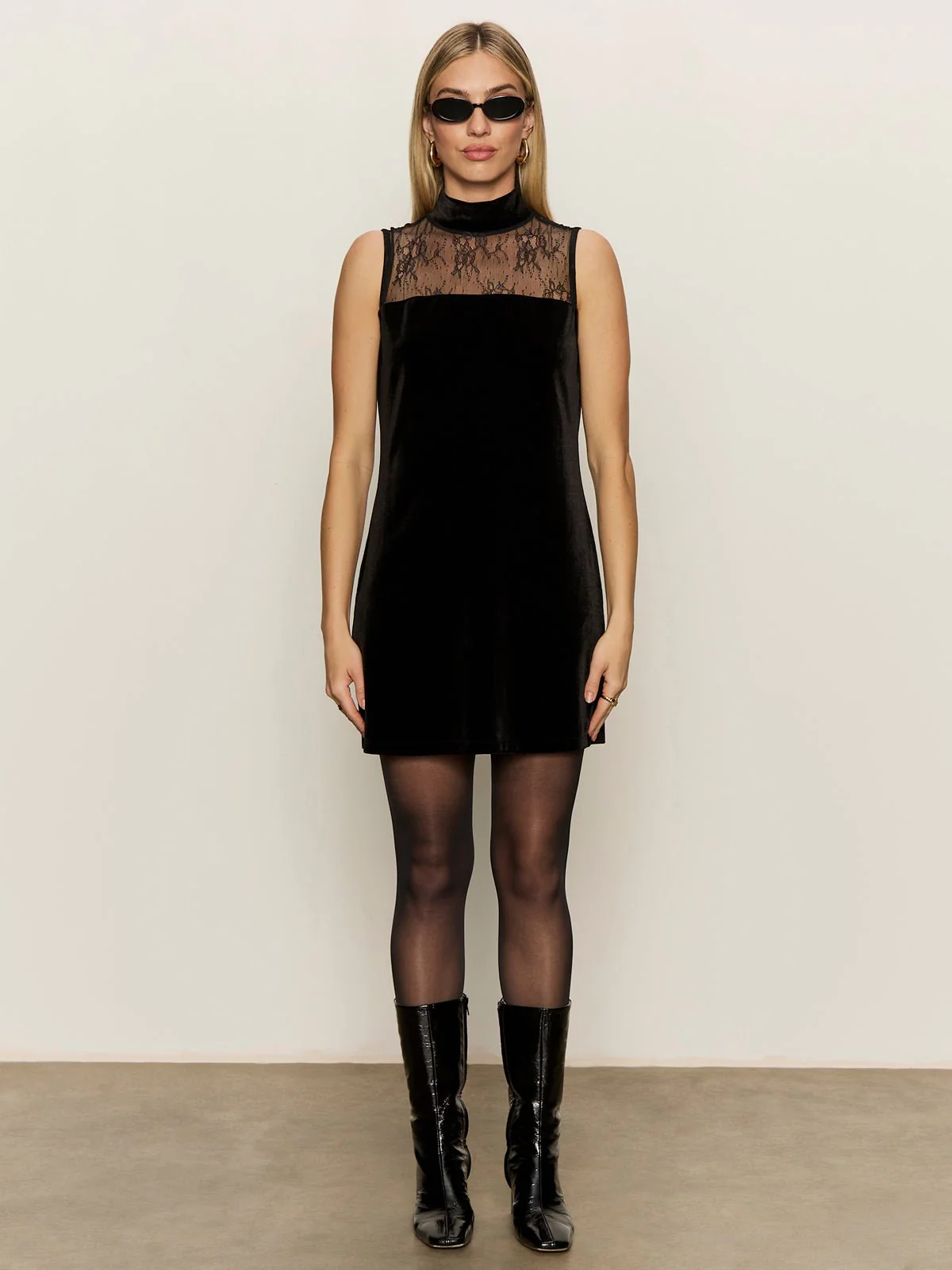 Party Shift Dress Black - Image 3