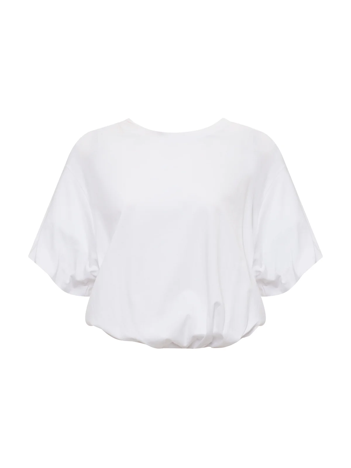 Pleat Bubble Tee White - Image 7