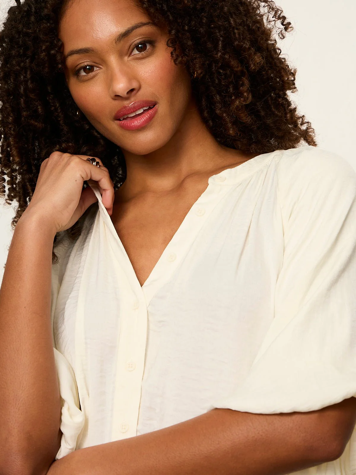 Plenty Of Love Bubble Blouse Collagen - Image 4