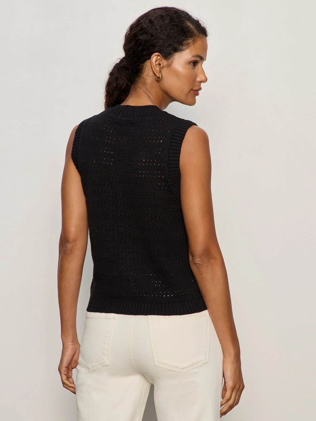 Pointelle Shell Black - Image 4