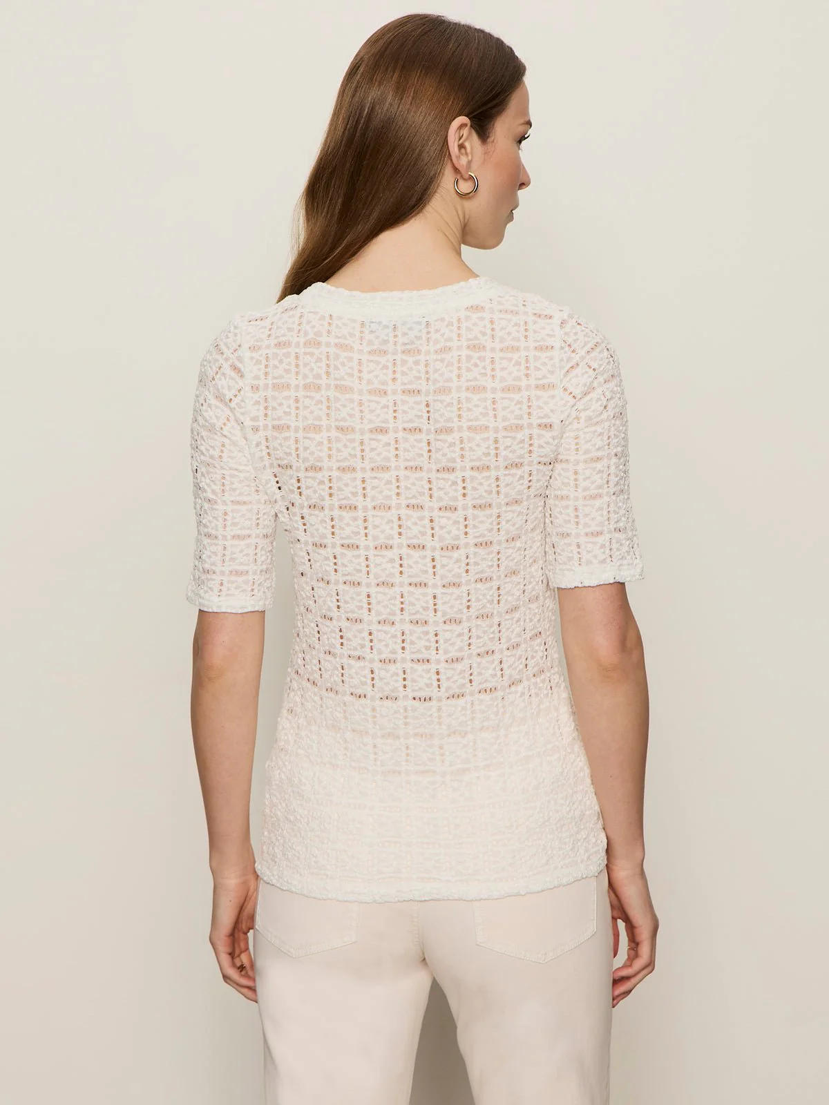 Pucker Half Tee Chalk - Image 3