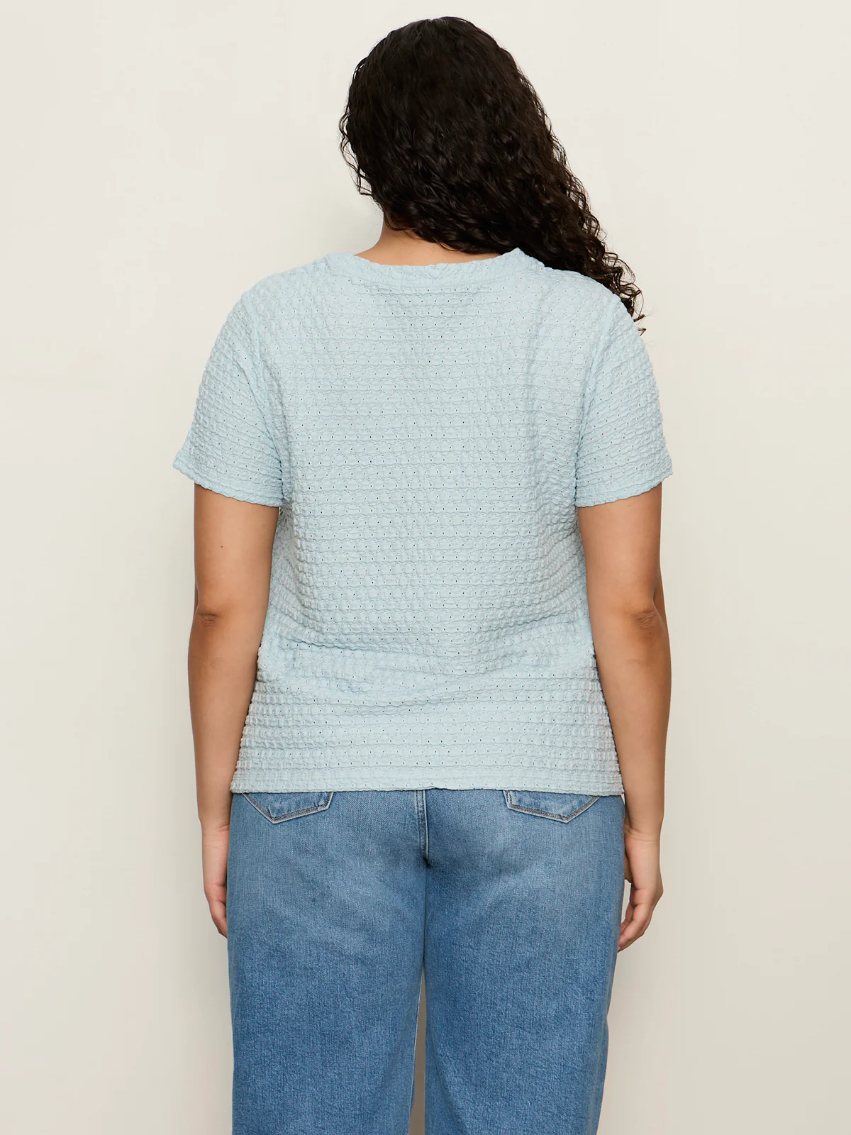 Pucker Up Perfect Tee Blue Aura Extended Sizing - Image 2