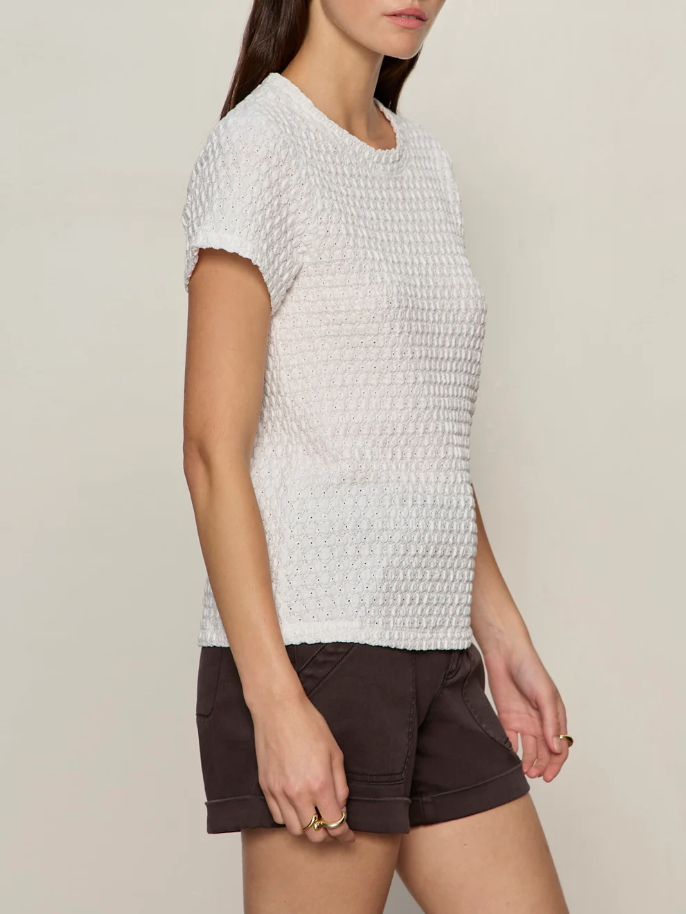 Pucker Up Perfect Tee White Petite Sizing - Image 3