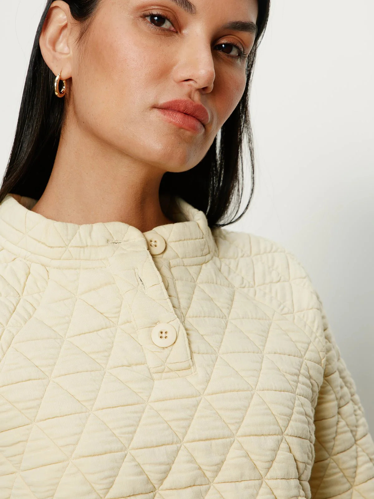 Quilted Button Popover Buttercream - Image 6