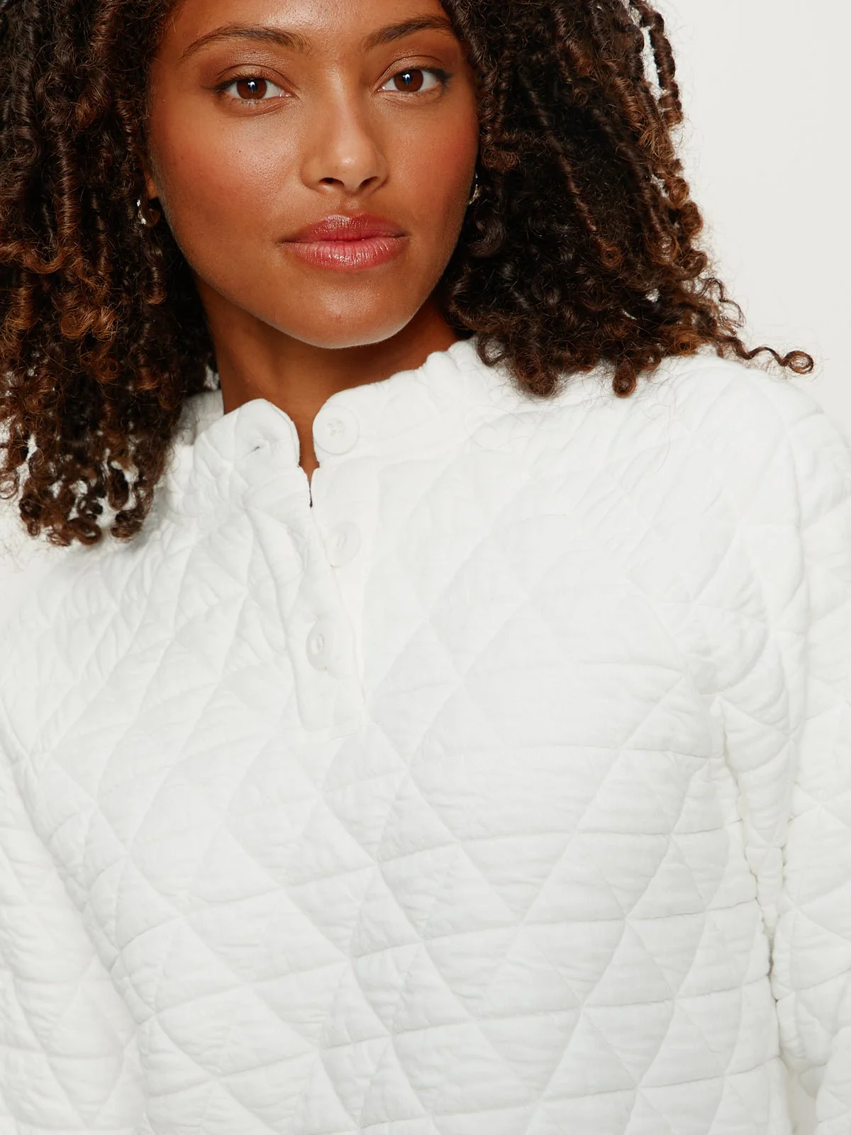 Quilted Button Popover Chalk - Image 2