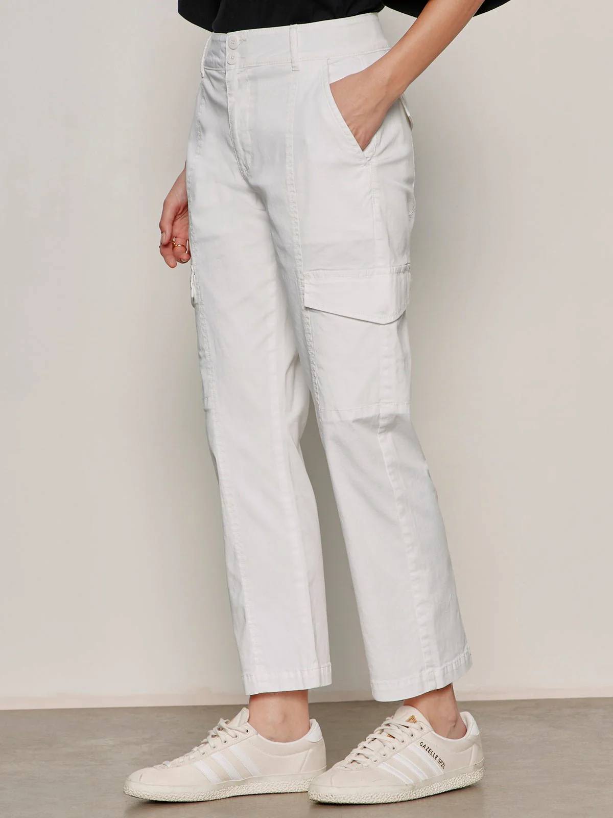 Rebel Straight Crop Pant Chalk - Image 2
