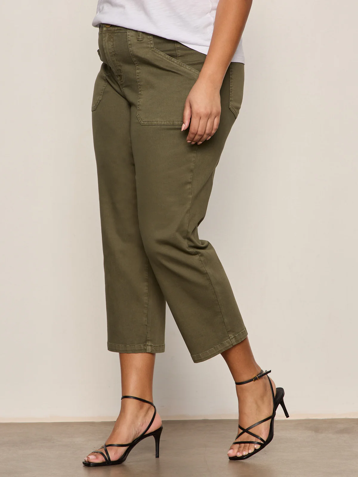 Retreat Crop Pant Burnt Olive Extended Sizing - Image 3
