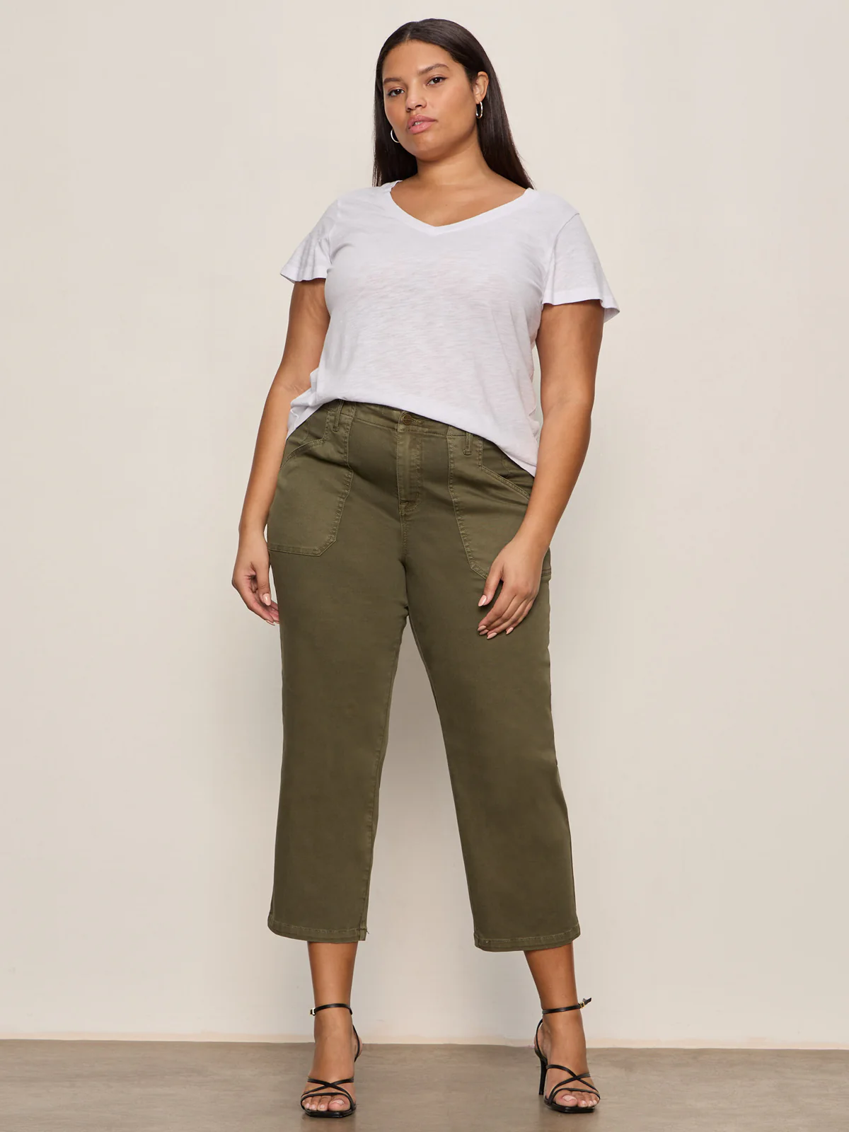 Retreat Crop Pant Burnt Olive Extended Sizing - Image 5