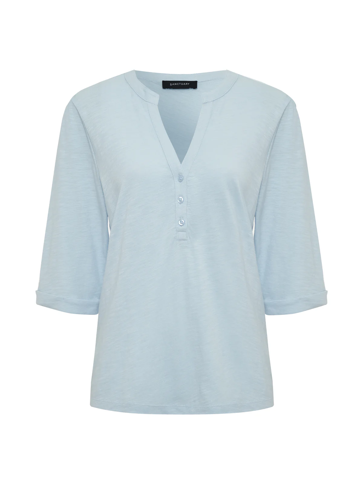 Rolled Sleeve Tee Blue Aura - Image 6