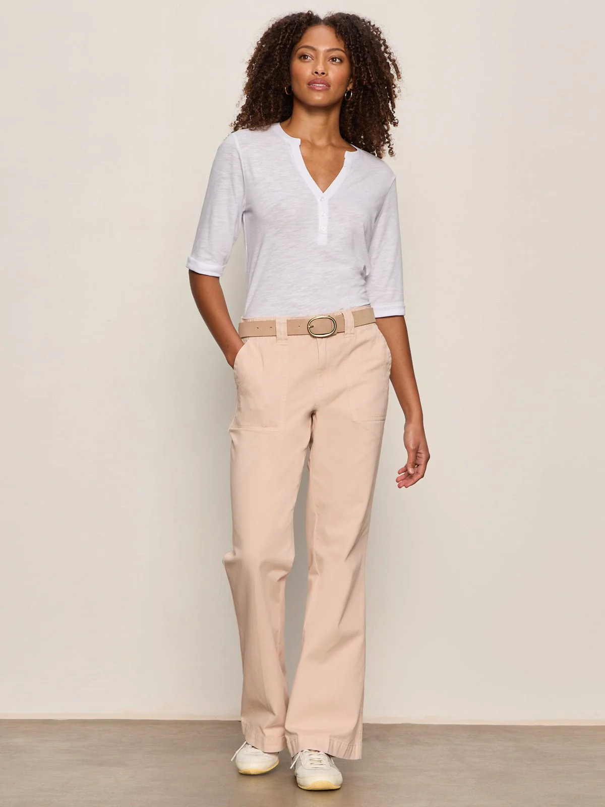 Rolled Sleeve Tee White - Image 6