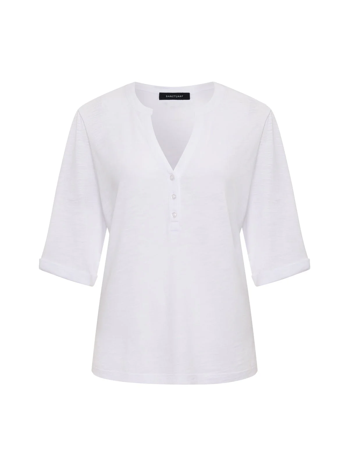 Rolled Sleeve Tee White - Image 7