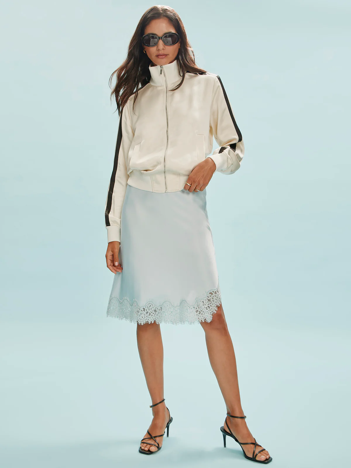 Satin Track Jacket Collagen - Image 5
