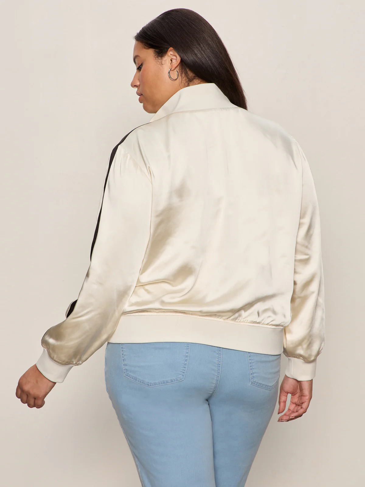 Satin Track Jacket Collagen Extended Sizing - Image 2
