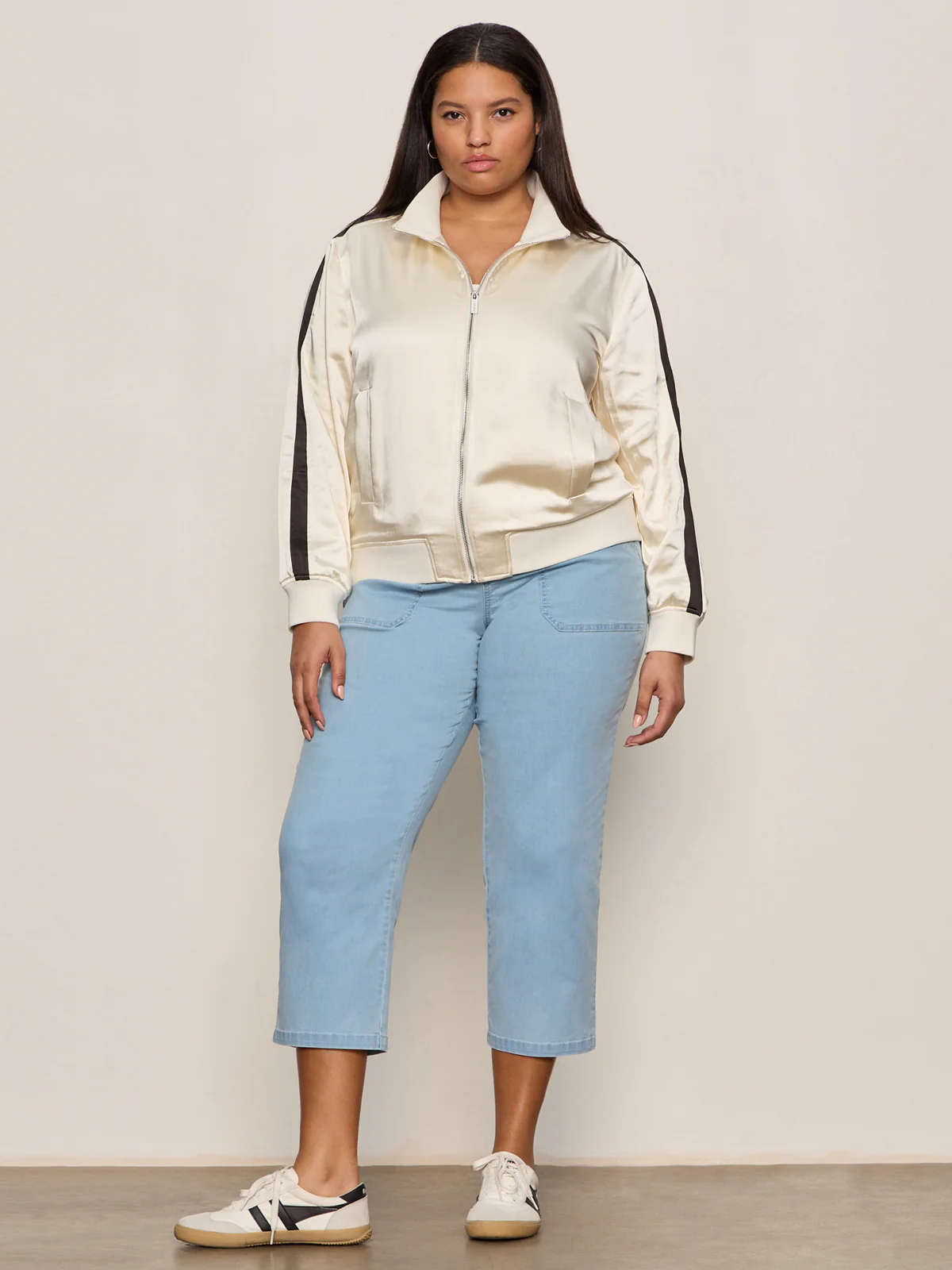Satin Track Jacket Collagen Extended Sizing - Image 5