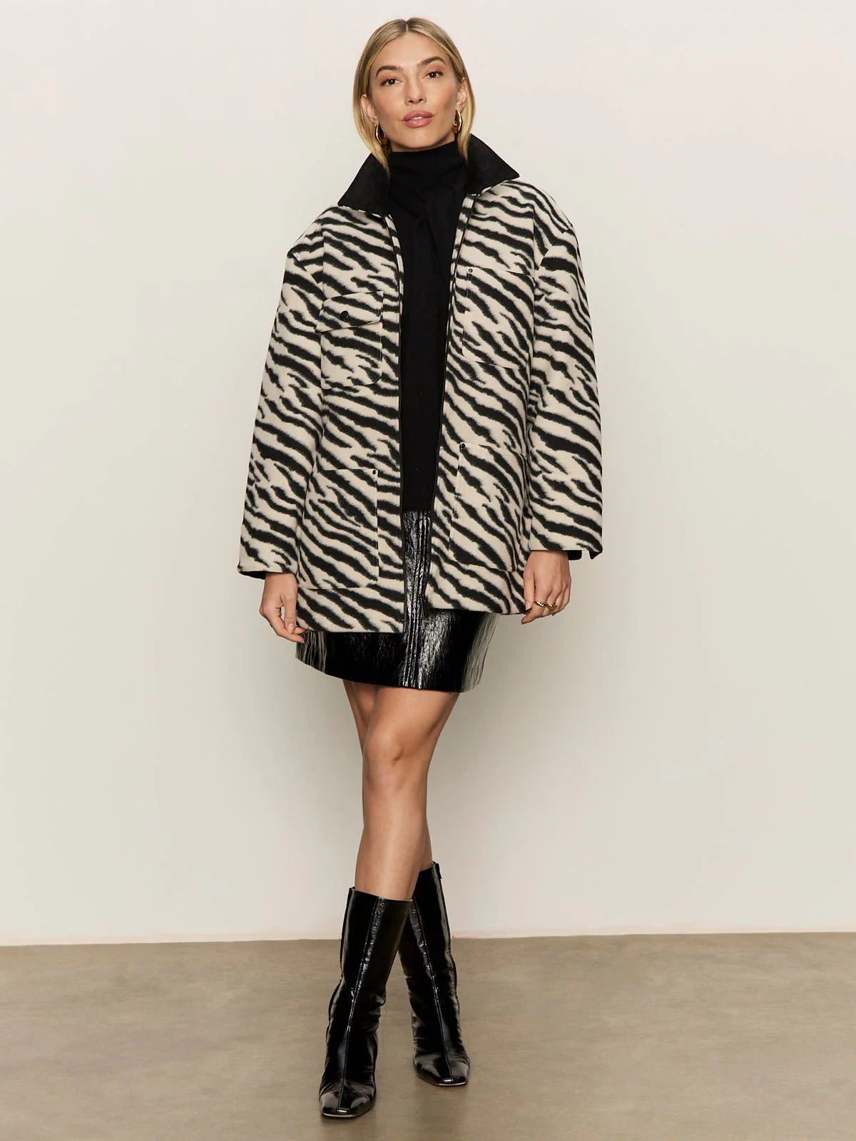 Scarf Sweater Shell Black - Image 5
