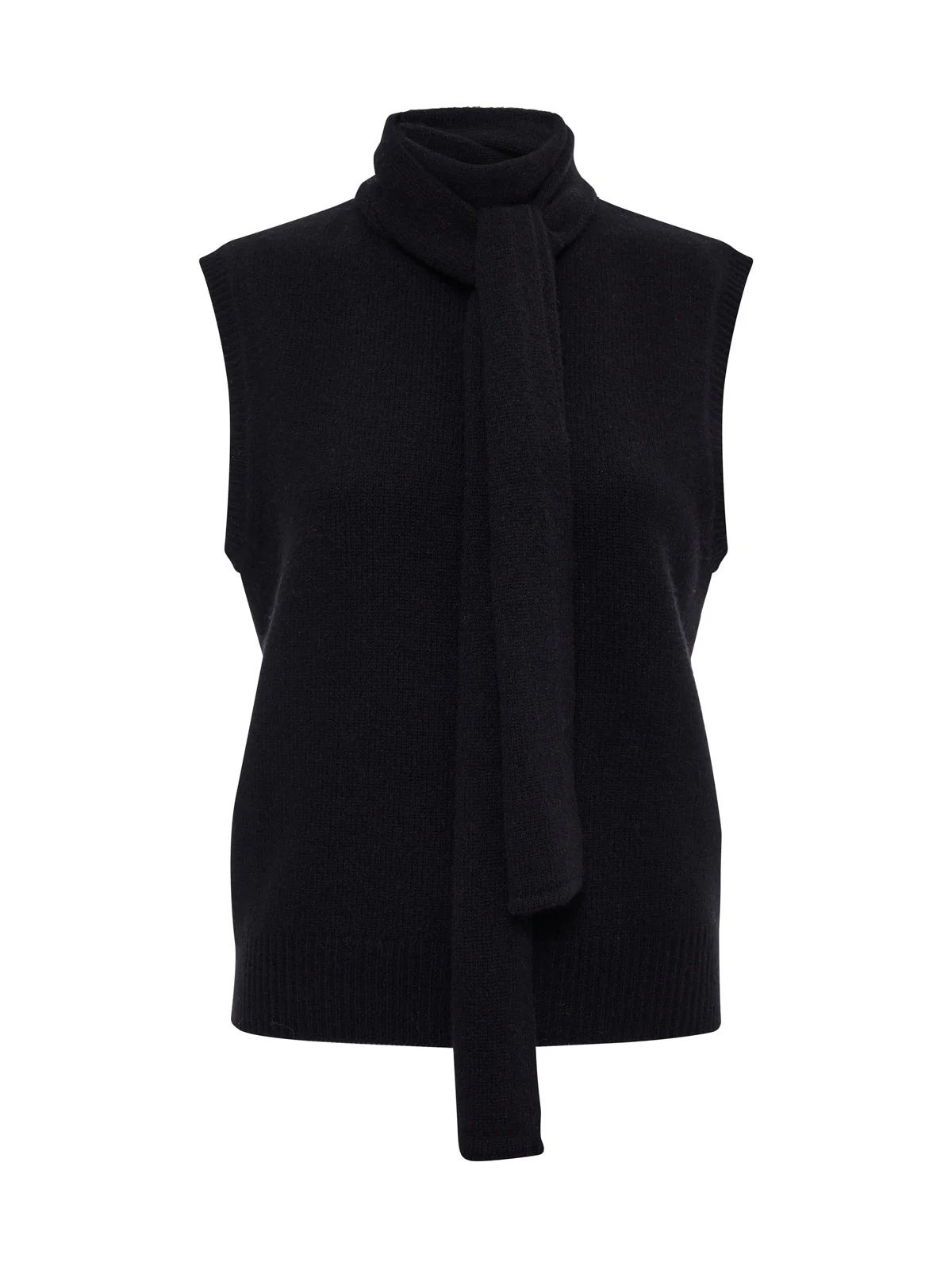 Scarf Sweater Shell Black Extended Sizing - Image 6