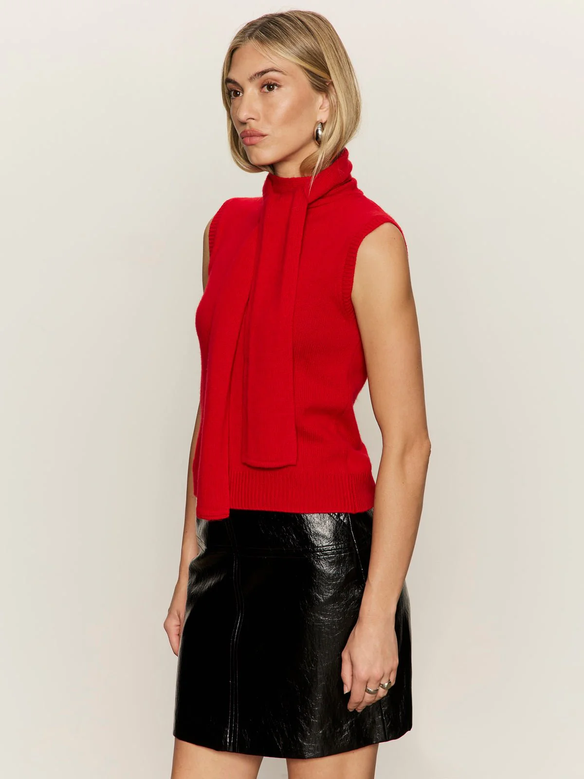 Scarf Sweater Shell Cherry Lacquer - Image 3