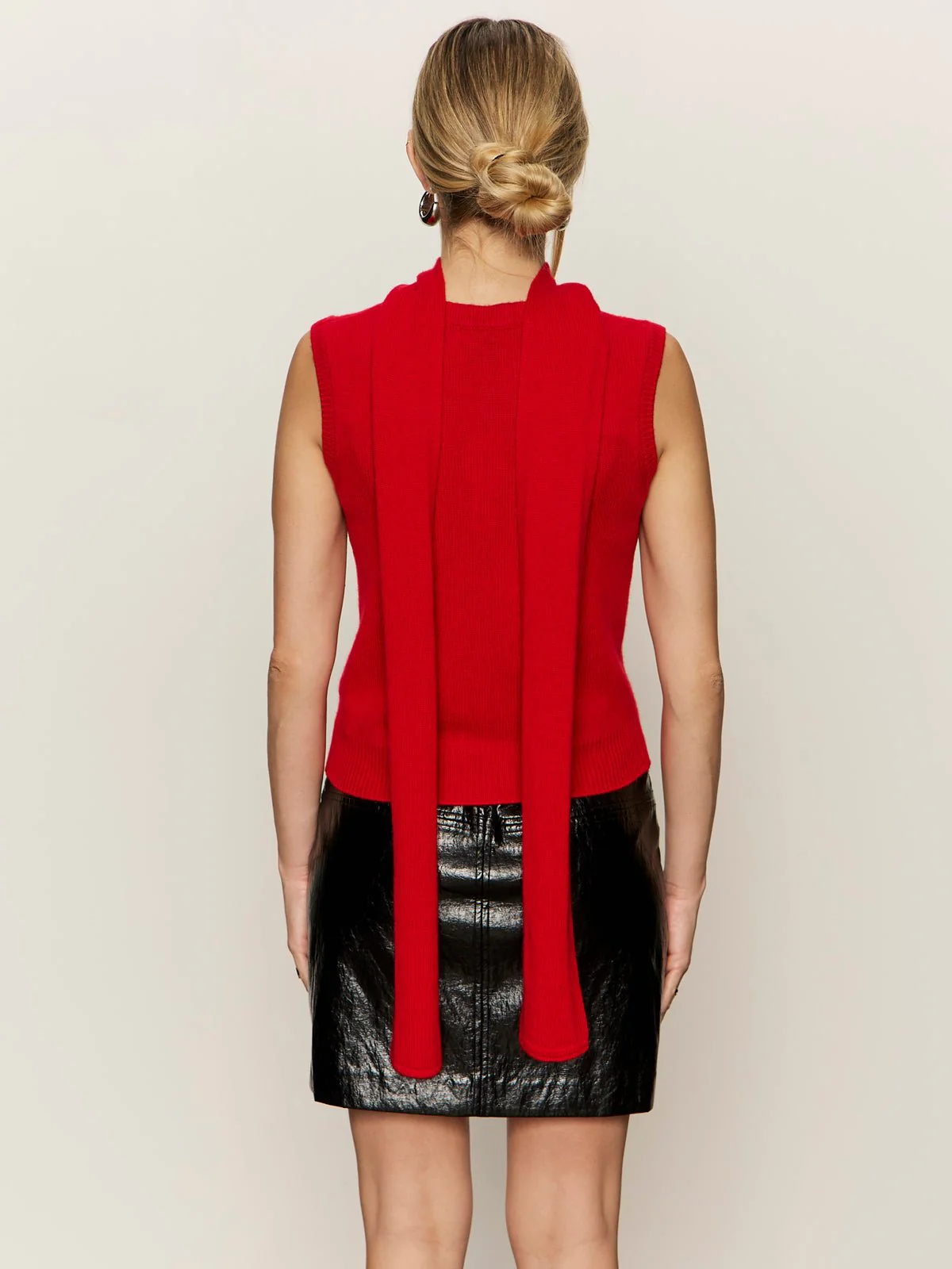 Scarf Sweater Shell Cherry Lacquer - Image 4
