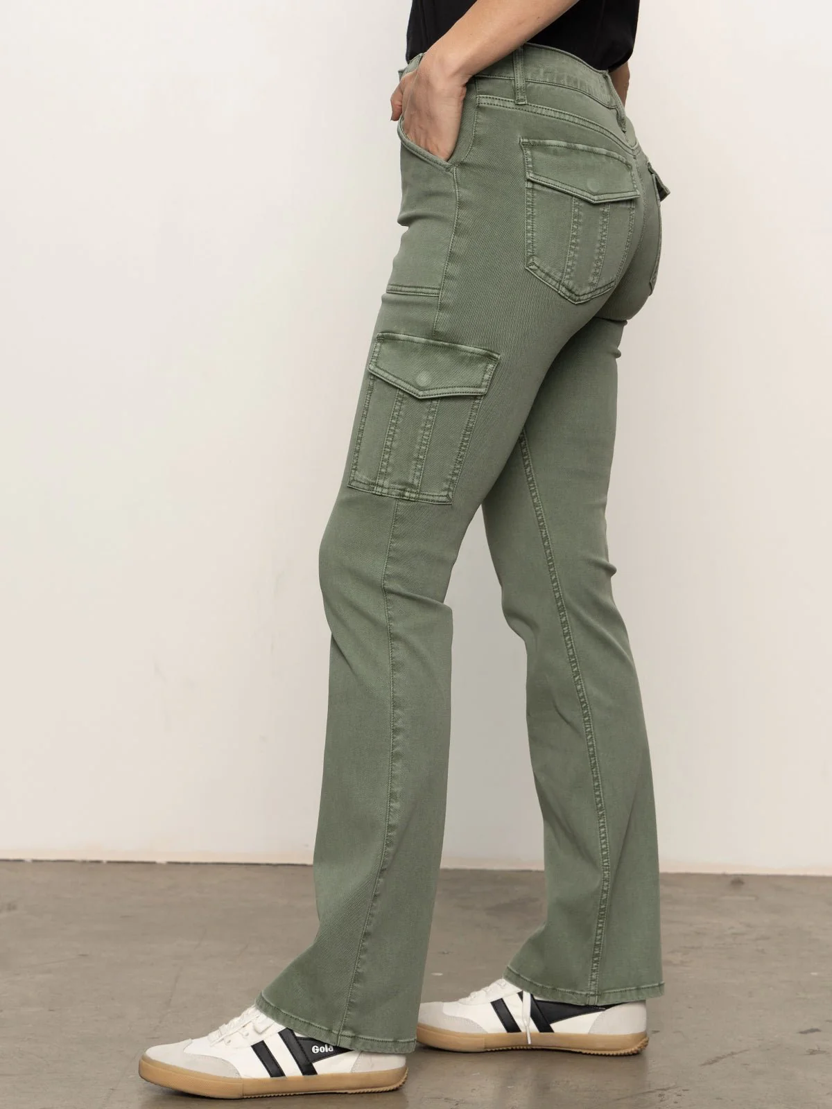 Sculpted Hayden Bootcut Pant Dark Spruce - Image 3
