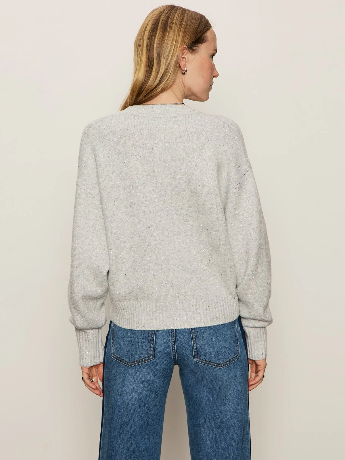 Shimmer Cardi Heather Grey Sparkle - Image 4