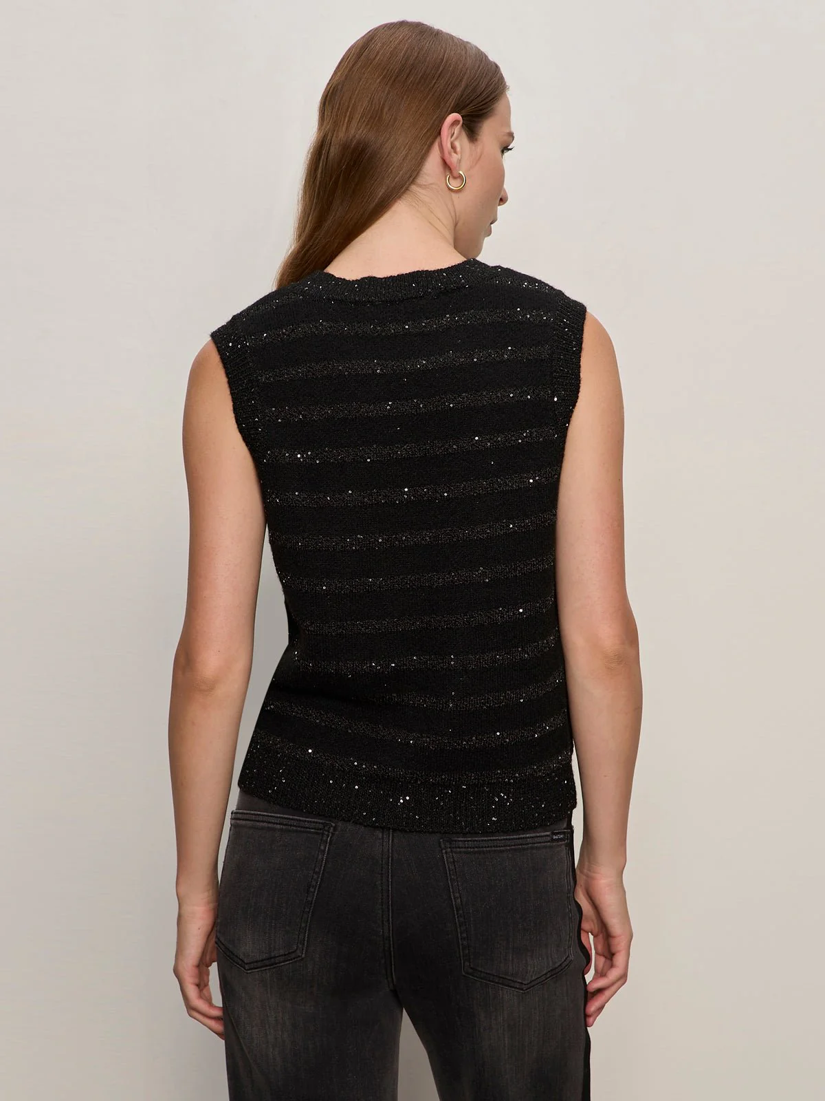 Shine Sweater Shell Black With Black Shine - Image 4