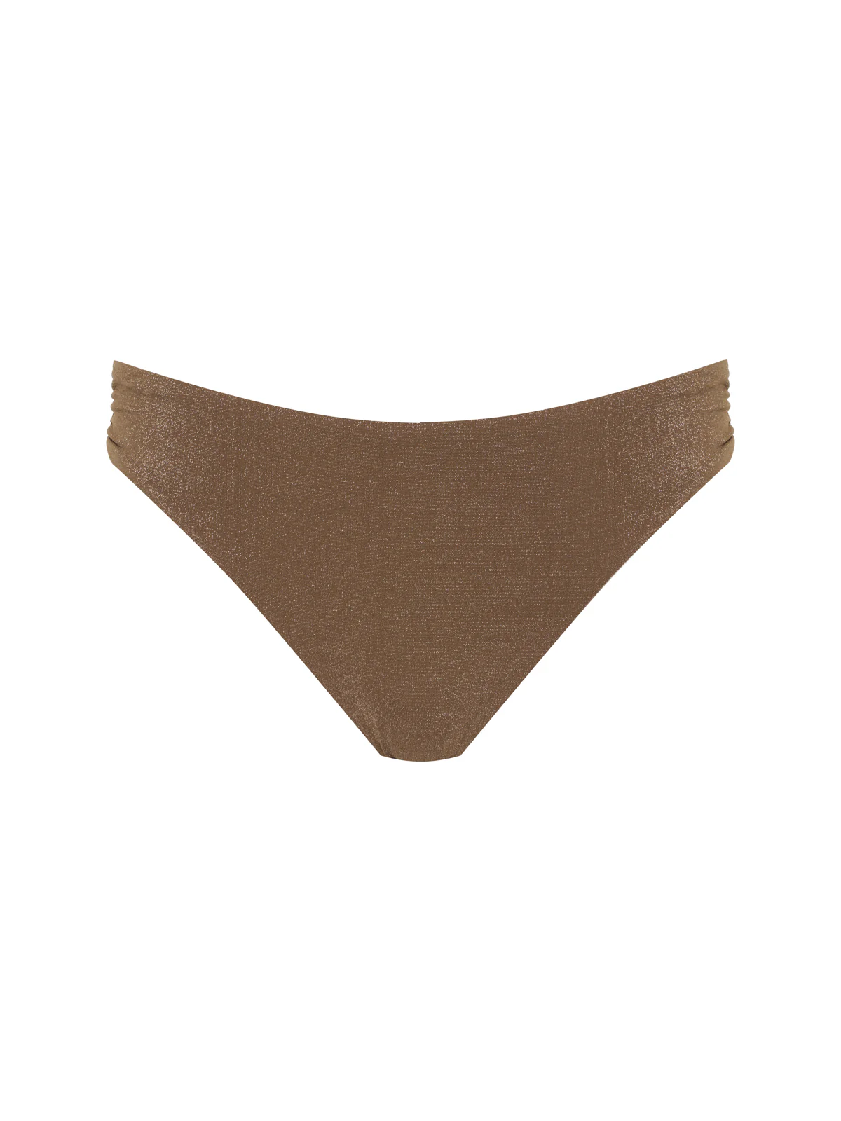 Side Shirred Hipster Bikini Bottom Toasted Coconut - Image 5