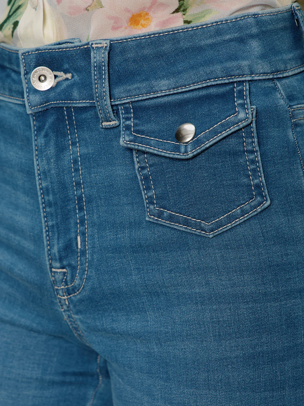 Skipper Crop Jean Blue Aura - Image 4