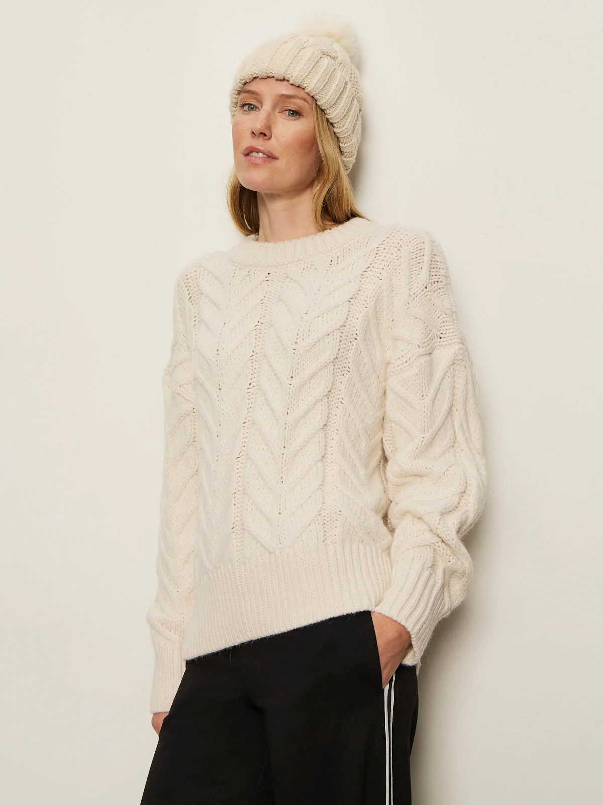 Snow Bunny Statement Sweater Chalk