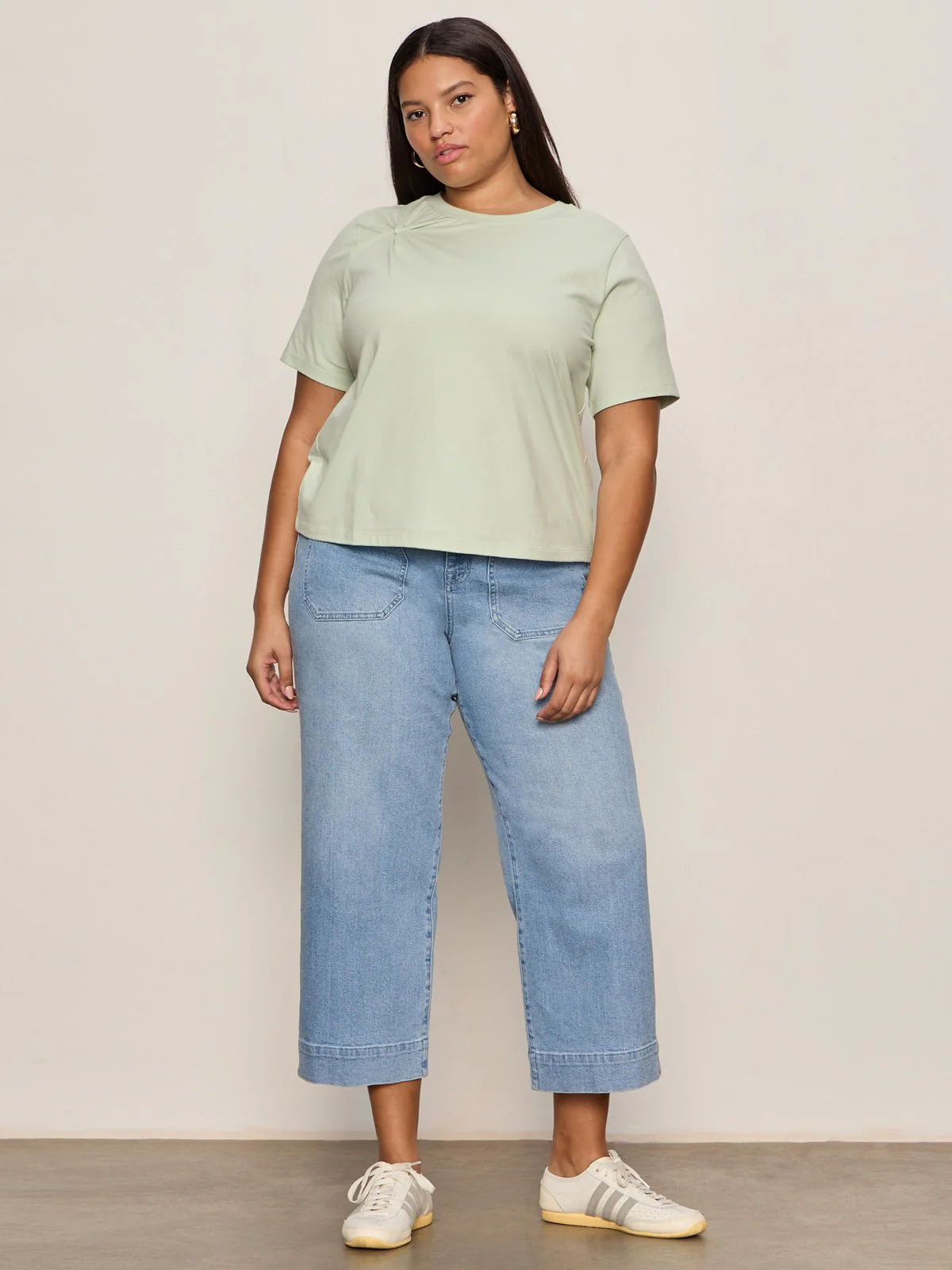 Soft Twist Tee Detox Green Extended Sizing - Image 5