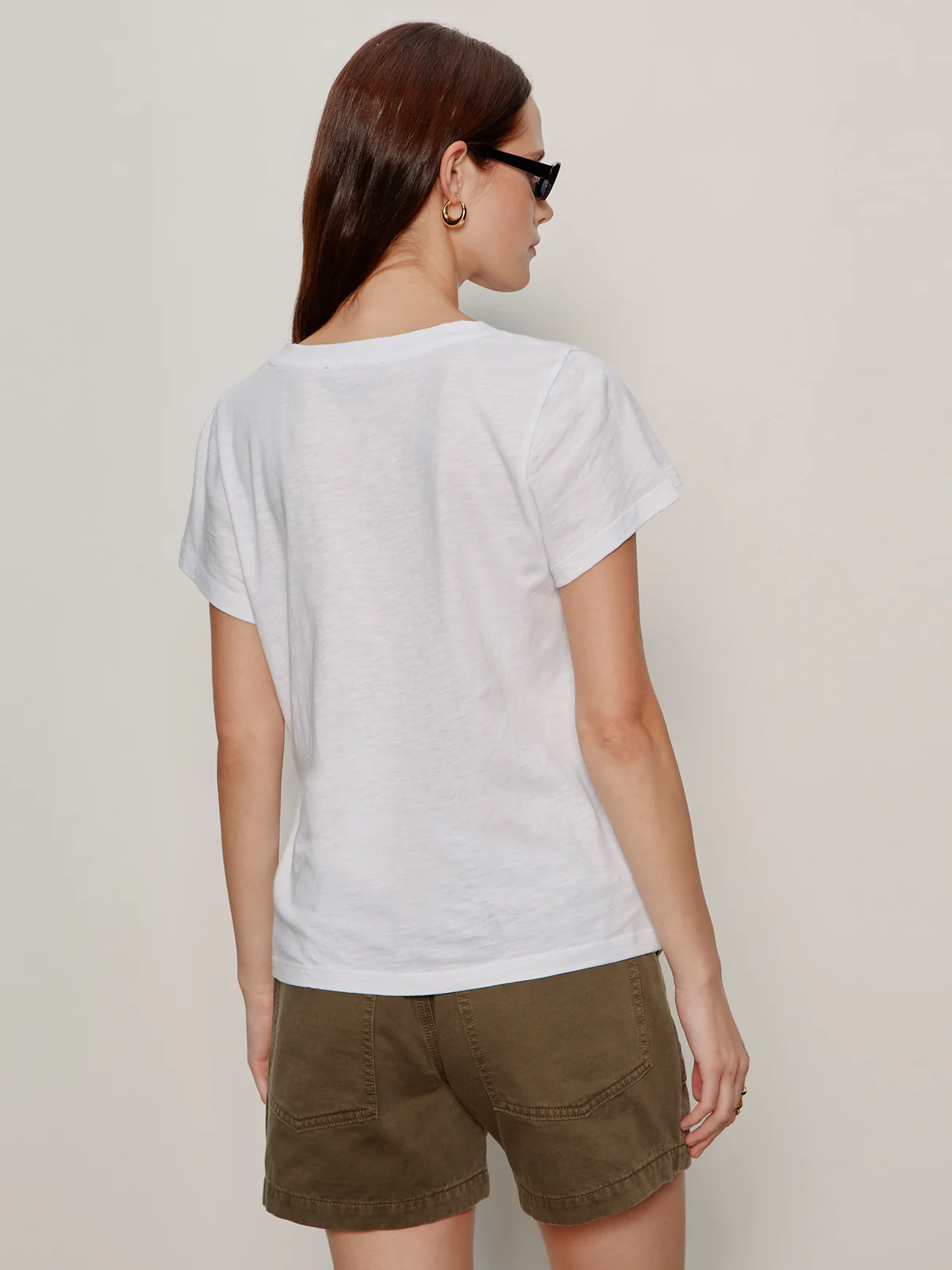 Soft V Neck Tee White - Image 2