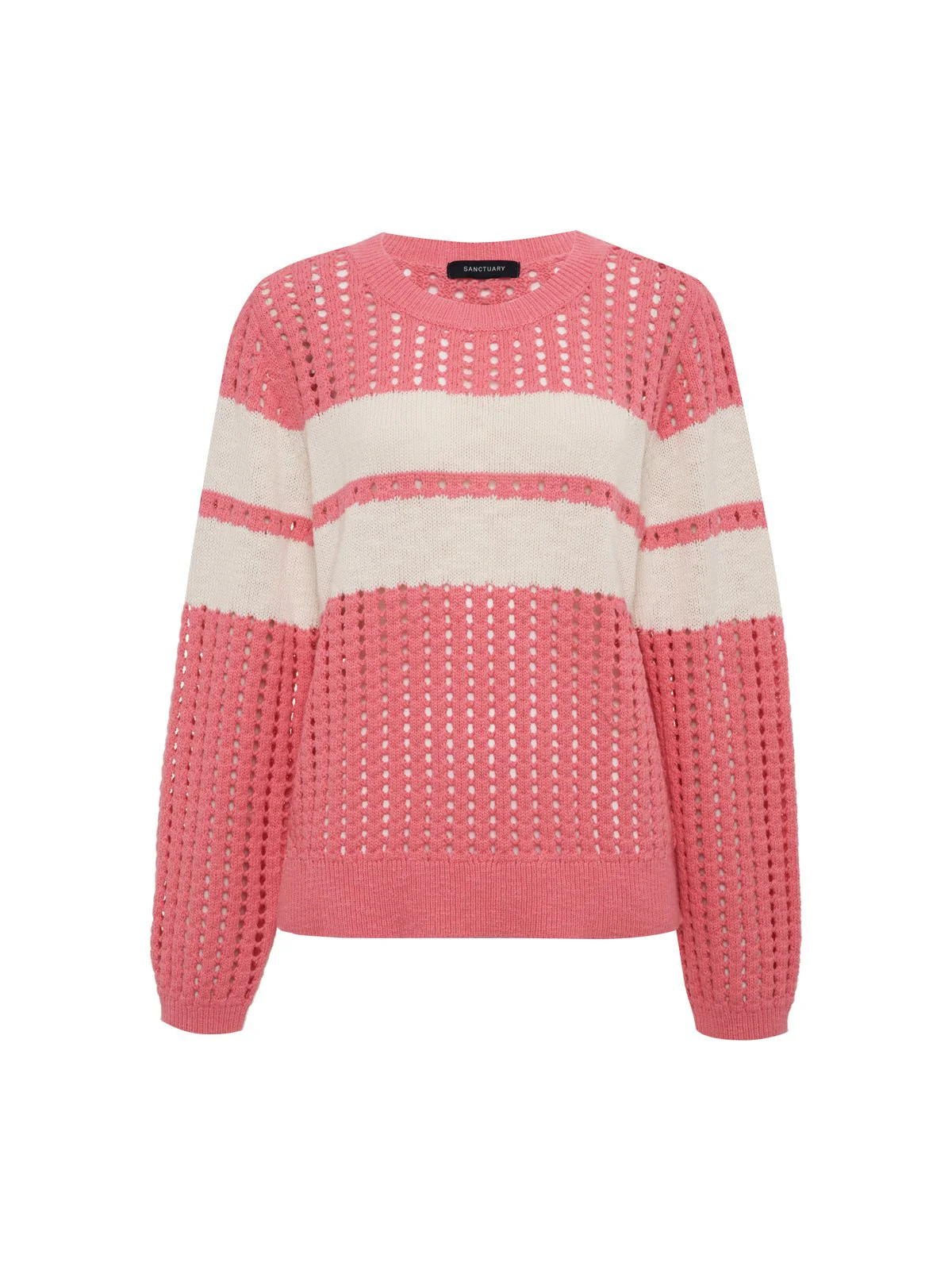Sporty Openwork Popover Bloom Pink with Collagen Stripe - Image 7