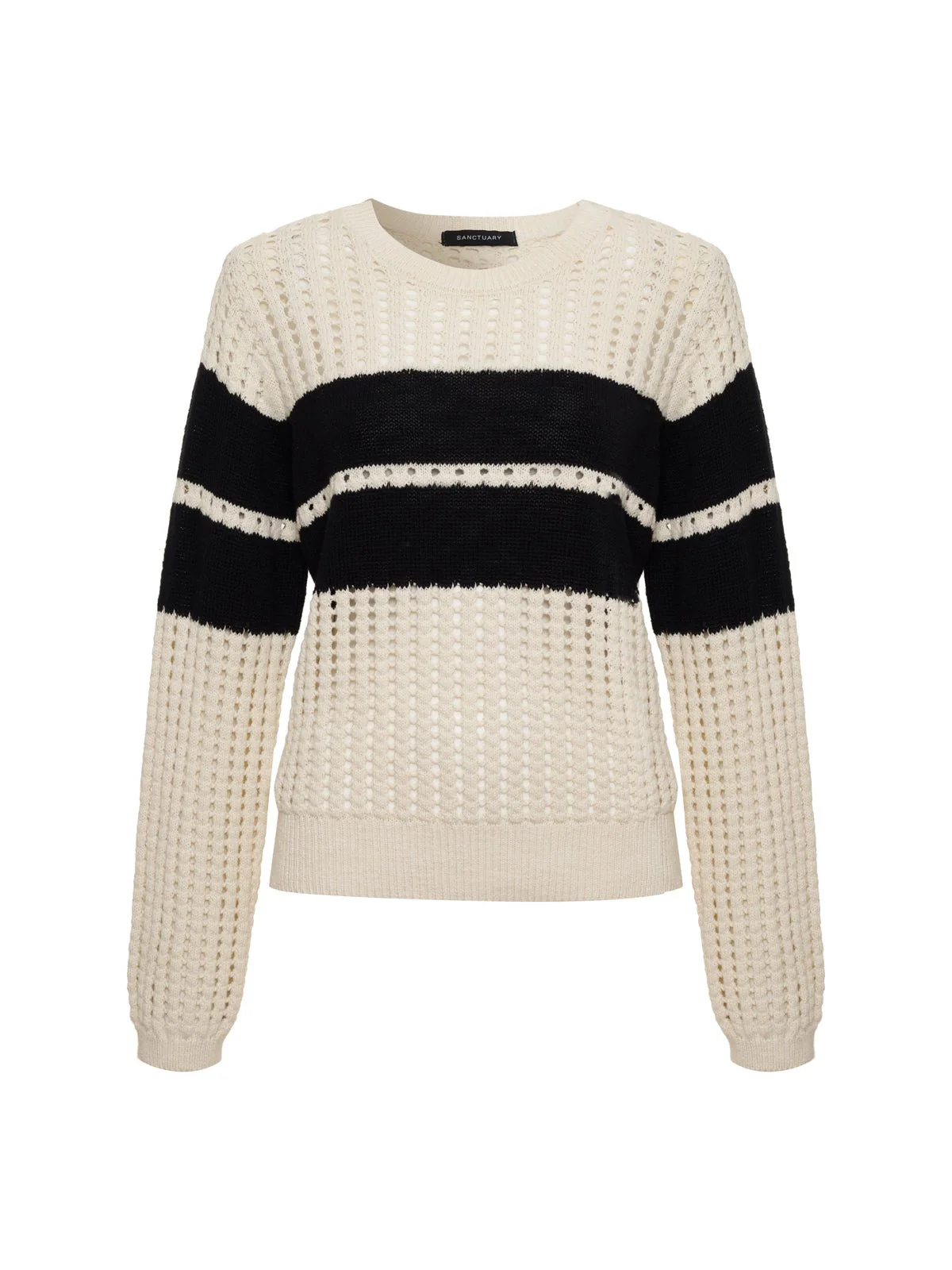 Sporty Openwork Popover Collagen with Black - Image 6