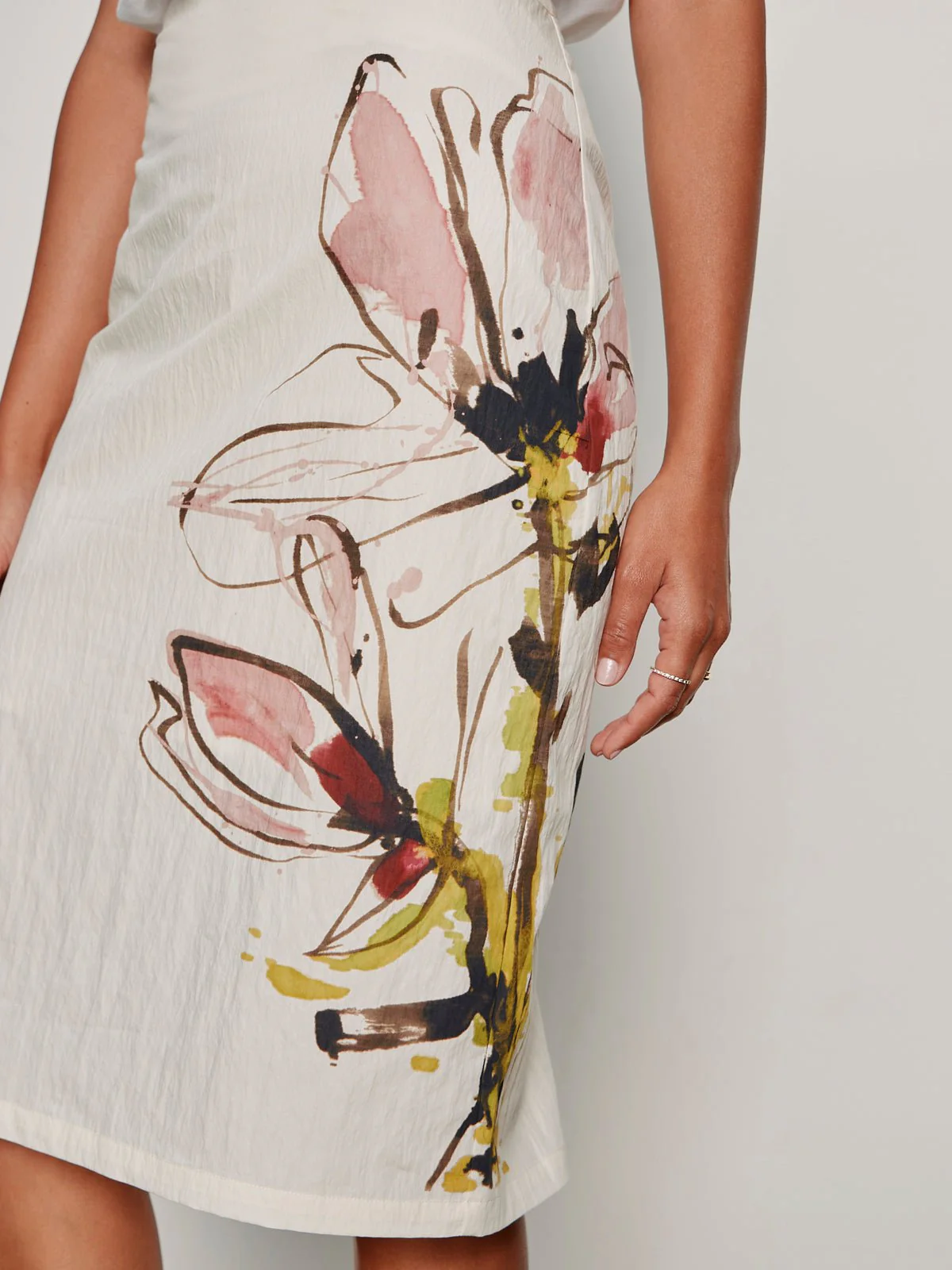 Spring Fleur Pencil Skirt Fleur - Image 5