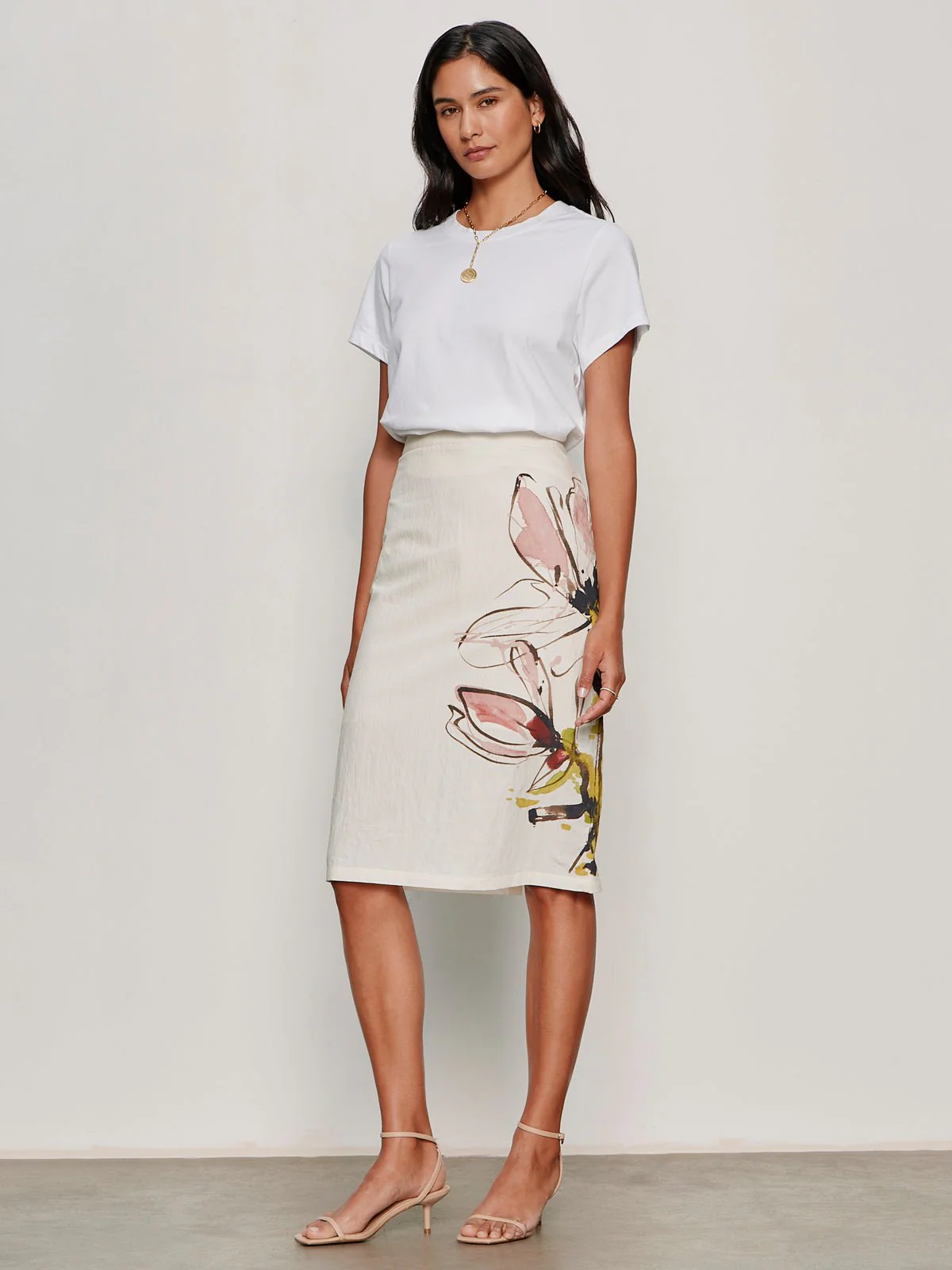 Spring Fleur Pencil Skirt Fleur - Image 6