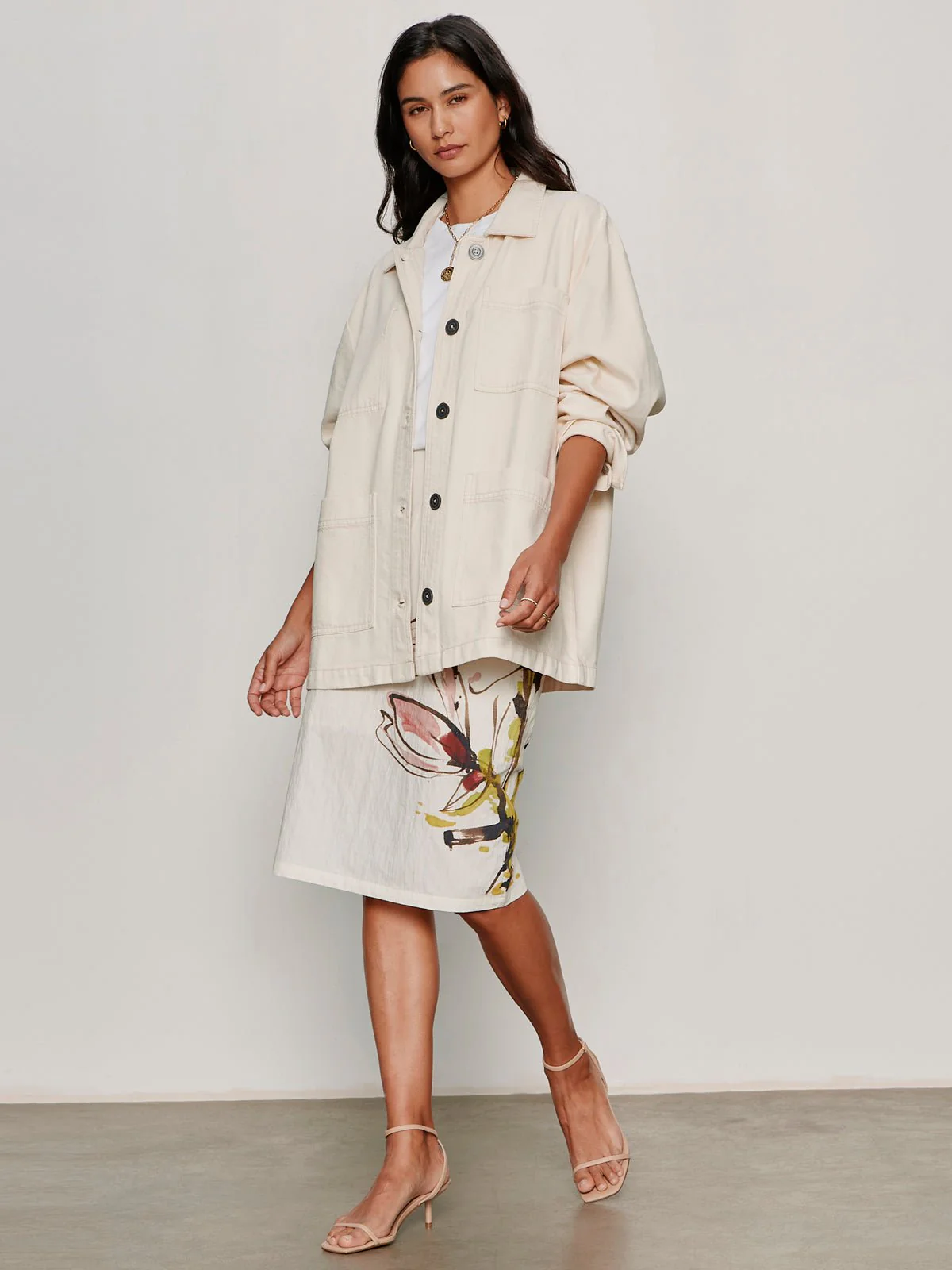 Spring Fleur Pencil Skirt Fleur - Image 7