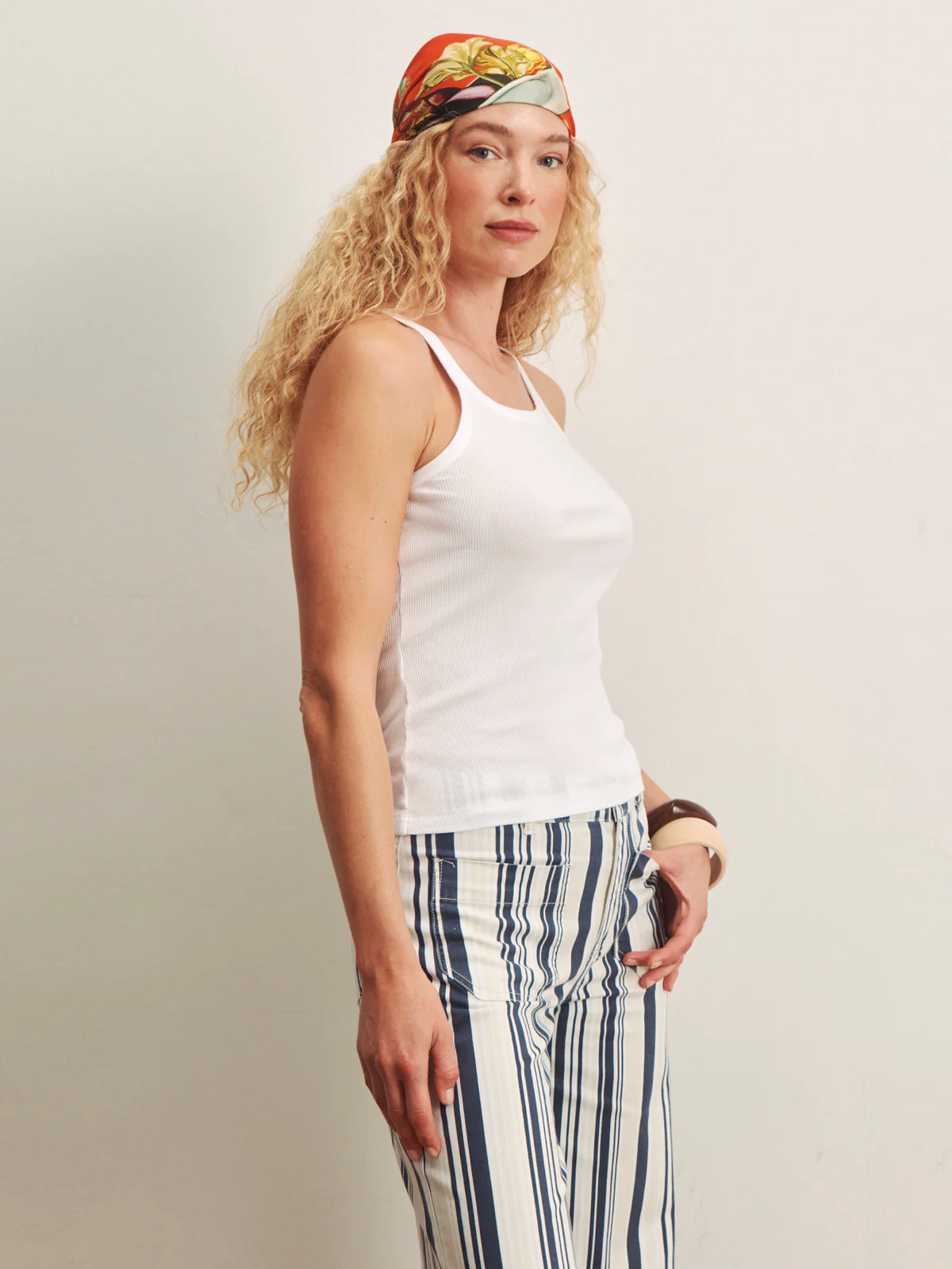 Sprinter Rib Tank White - Image 3