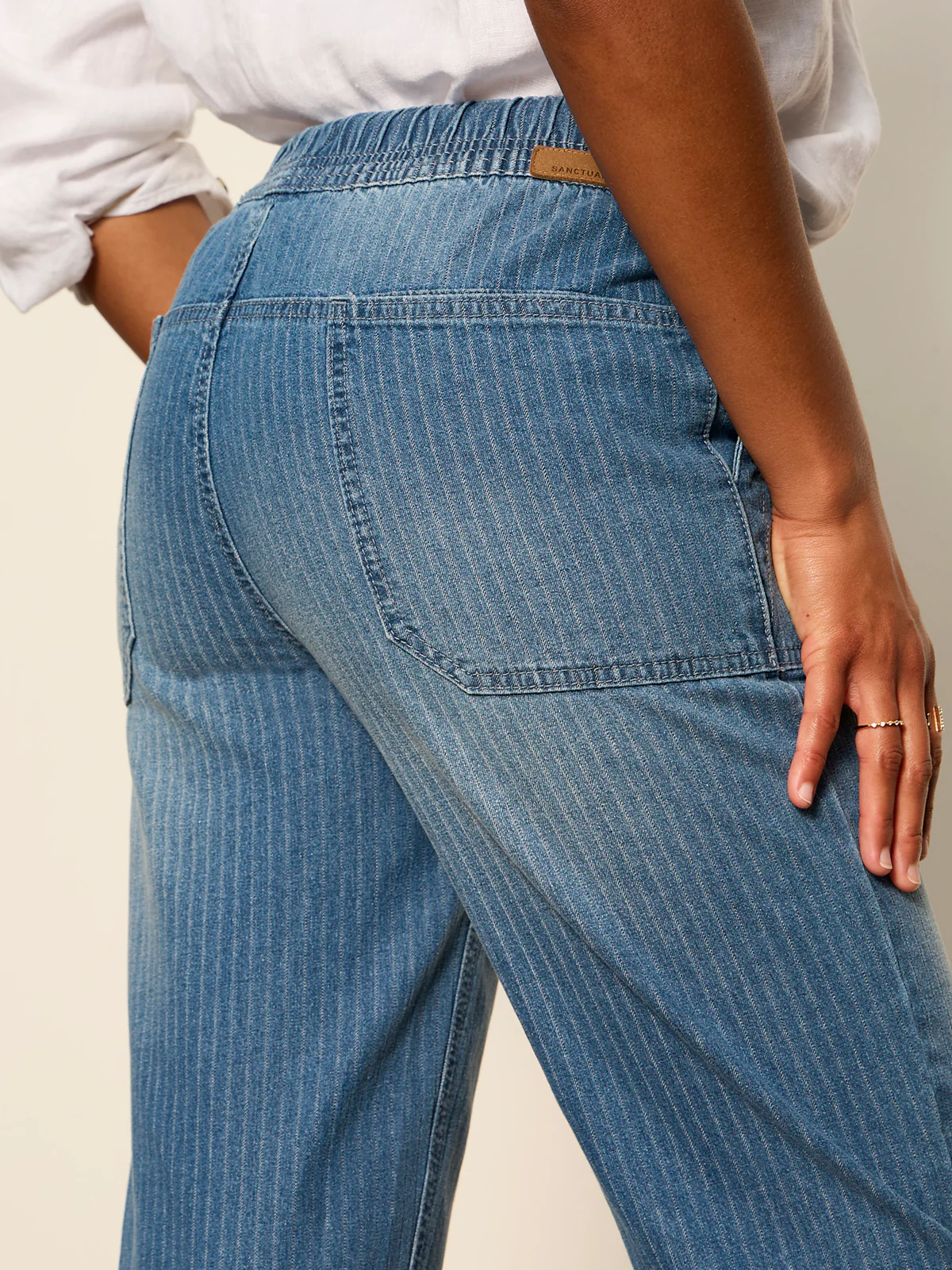 Stella Soft Barrel Jean Railroad Stripe - Image 10