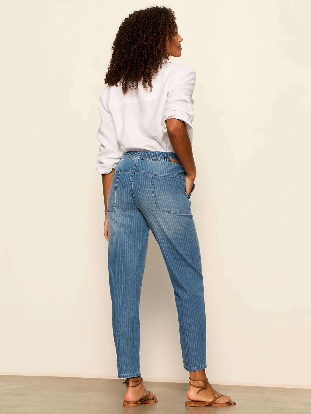 Stella Soft Barrel Jean Railroad Stripe - Image 3