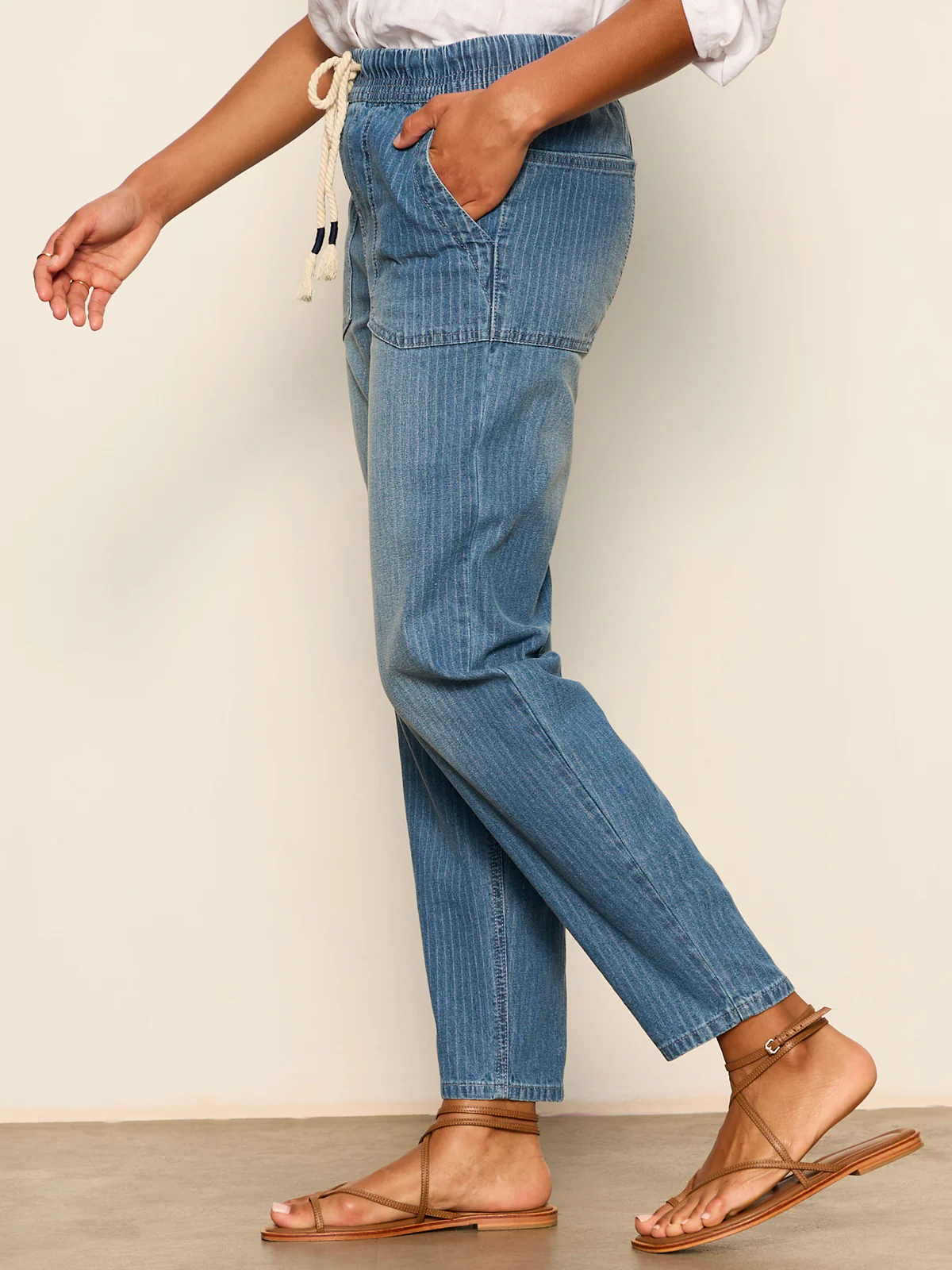 Stella Soft Barrel Jean Railroad Stripe - Image 4
